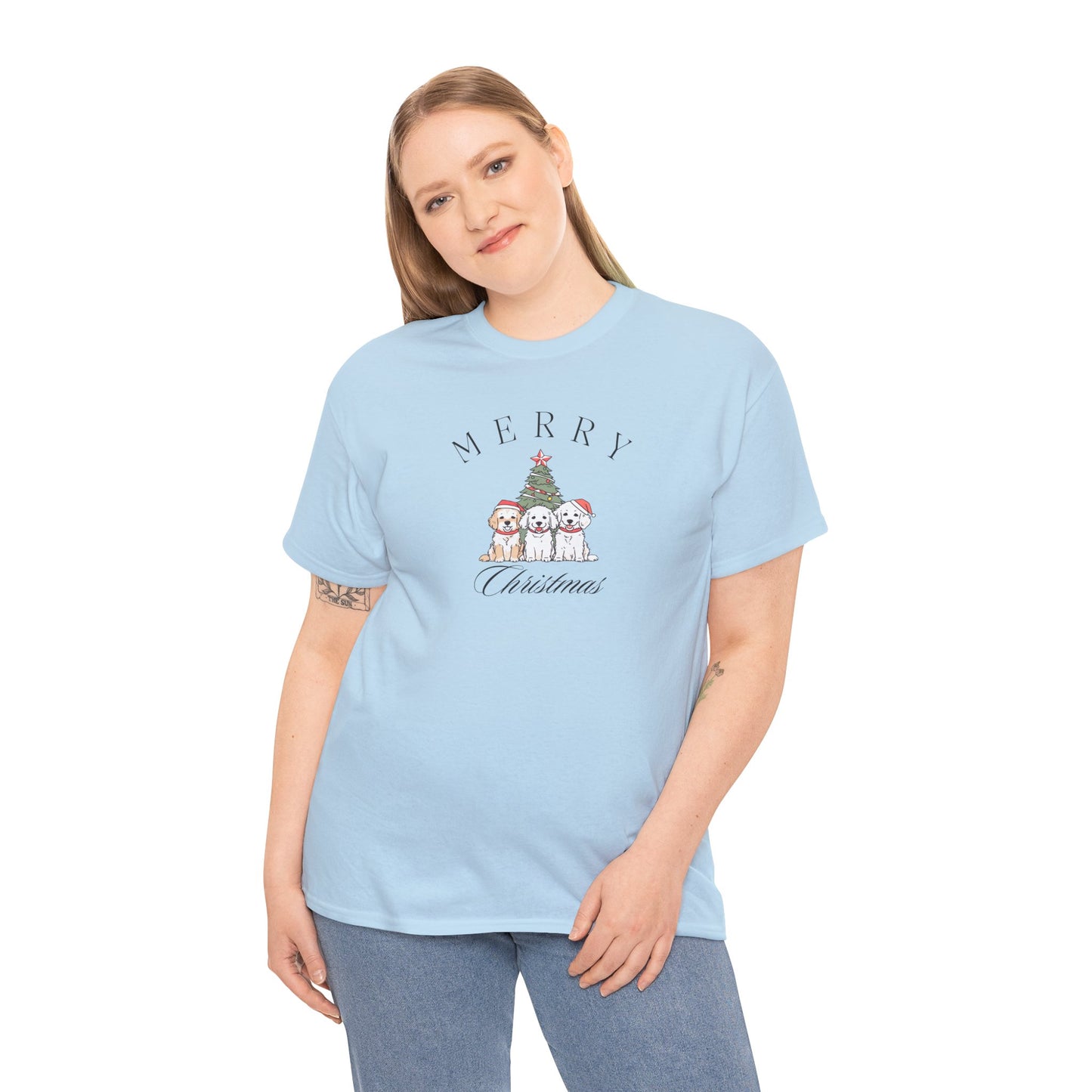 Merry Christmas Puppies Unisex Tee