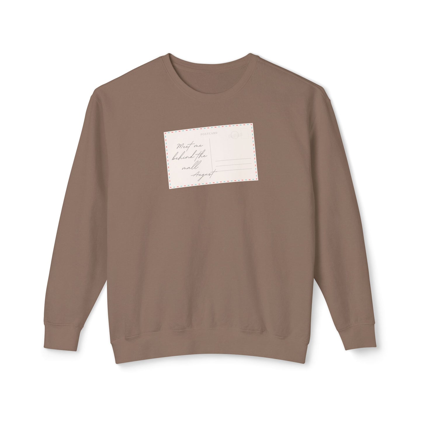 Vintage Postcard Unisex Lightweight Crewneck Sweatshirt, Cozy Pullover, Fall Fashion, Gift Idea, Casual Style, Relaxed Wear