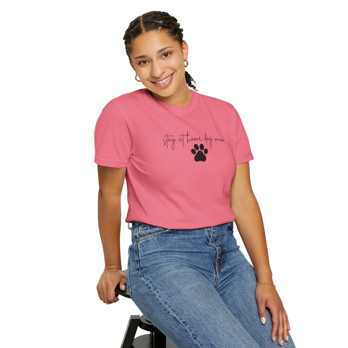 Stay at Home Dog Mom Comfort Colors Tee