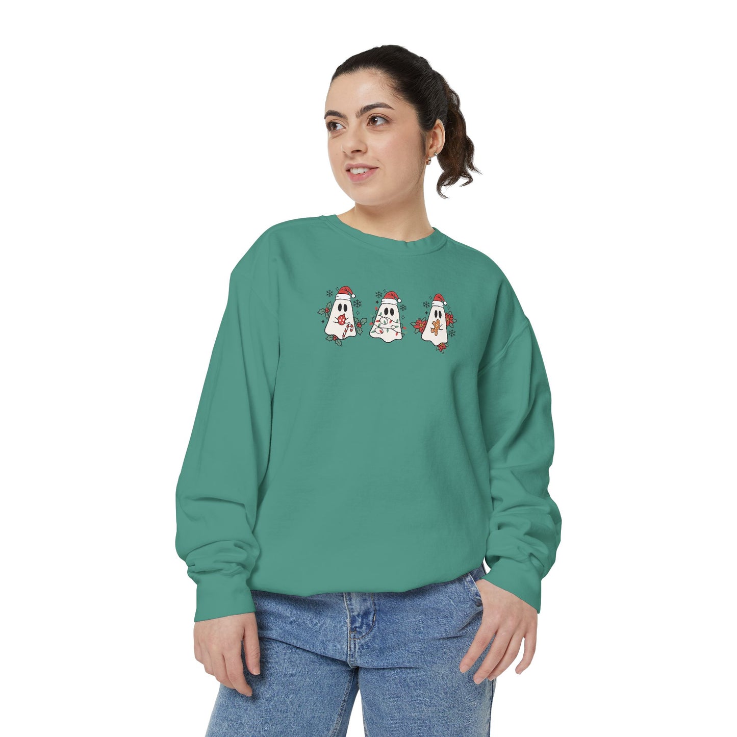 Christmas Ghosties Comfort Colors Sweatshirt