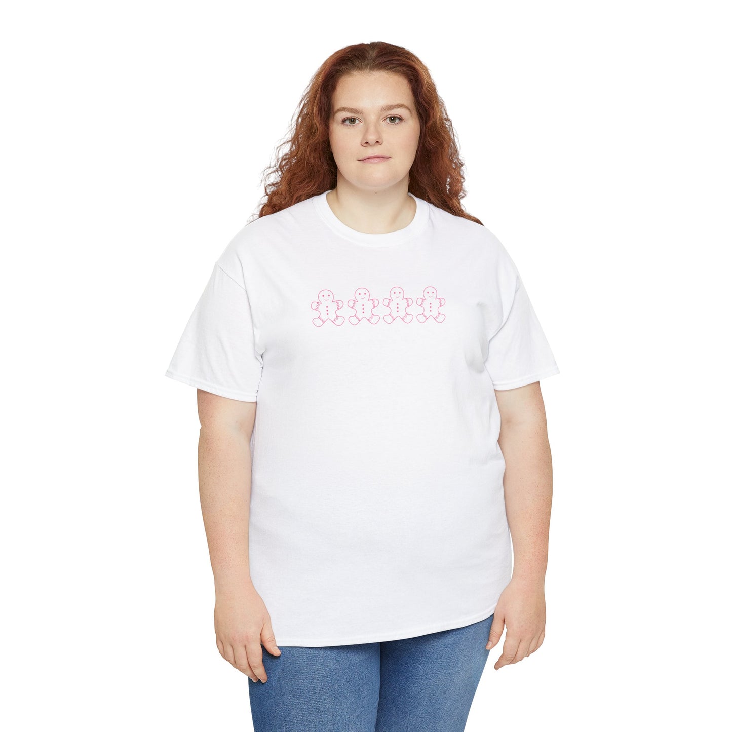 Pink Gingerbread Men Unisex Tee