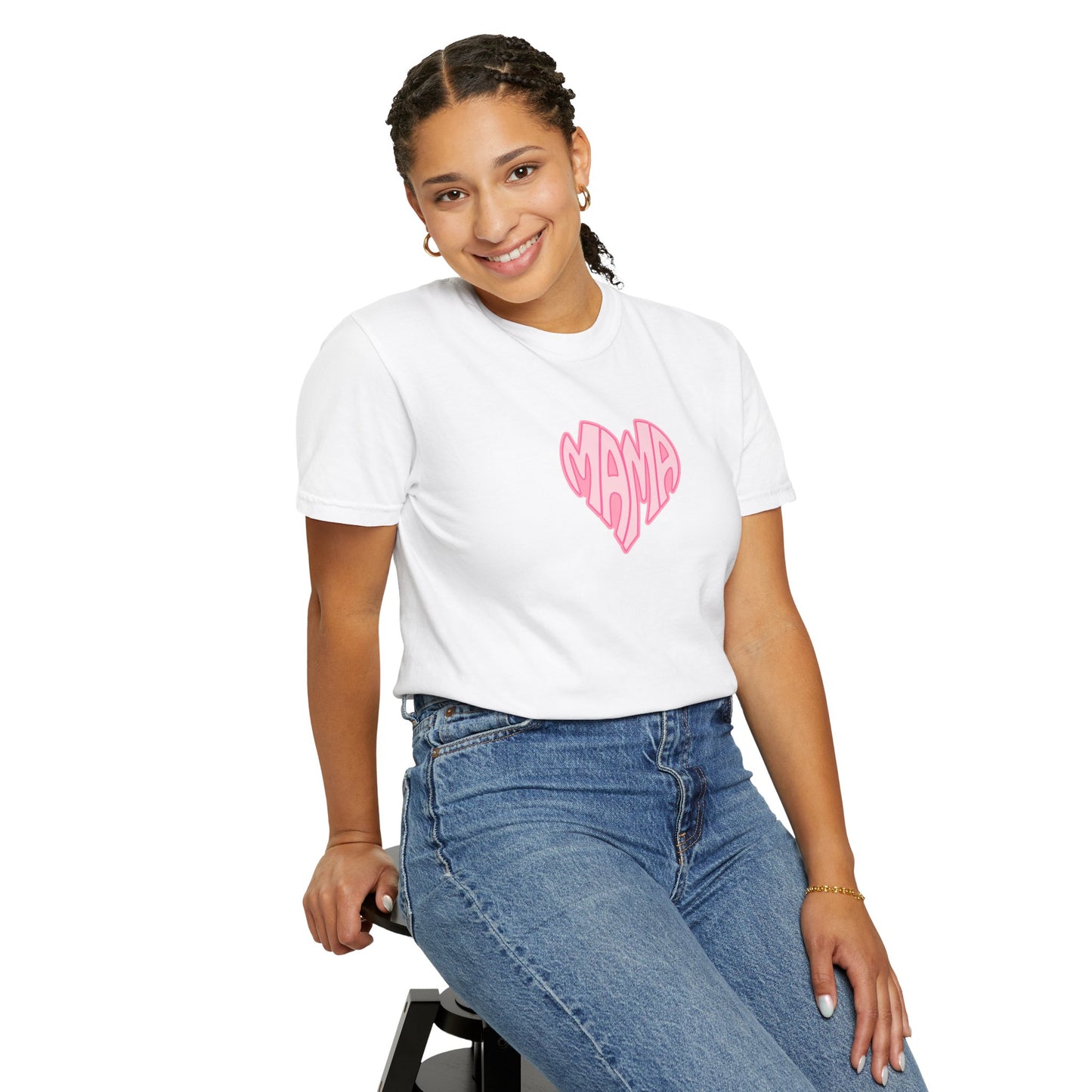 Mama Heart Comfort Colors Tee