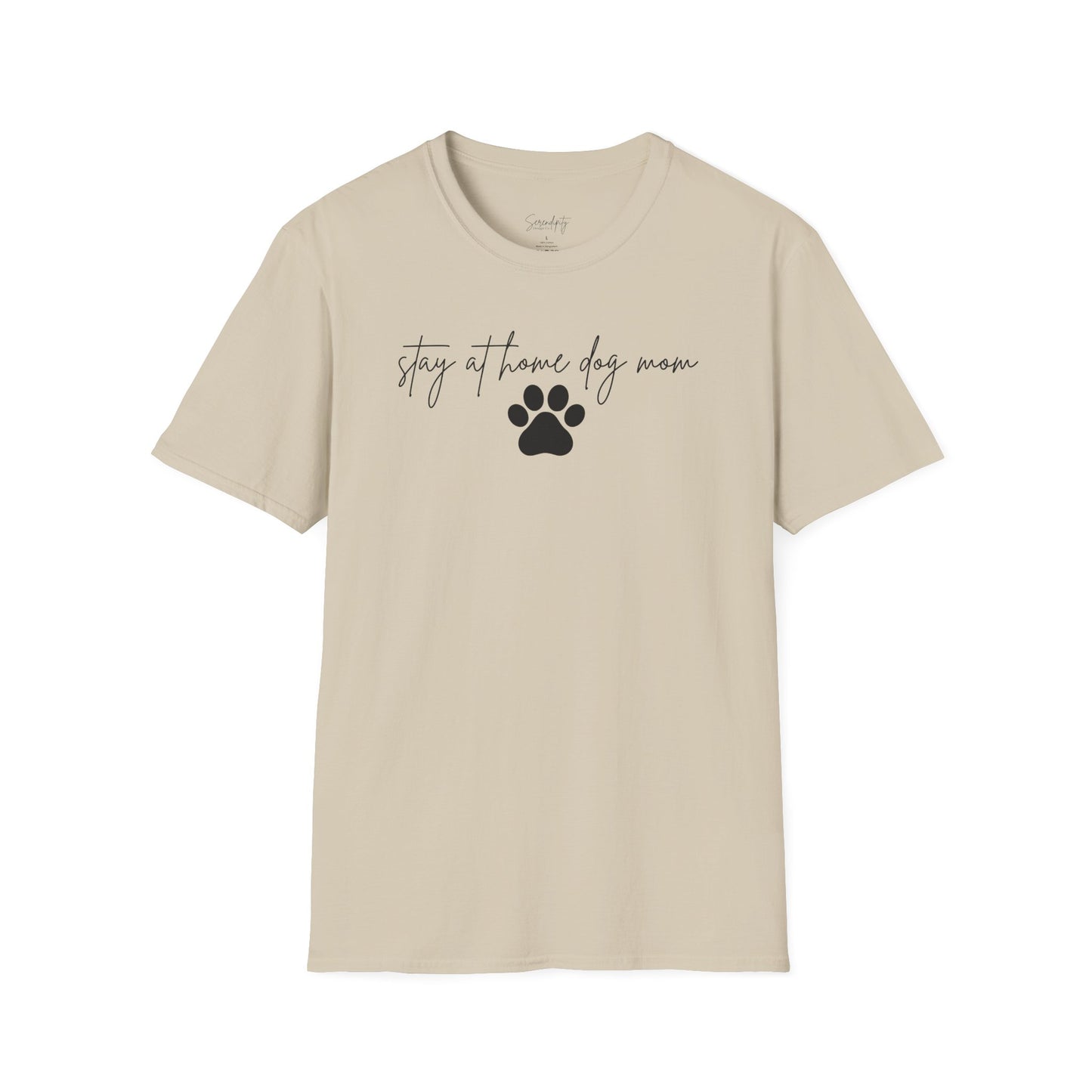 Stay At Home Dog Mom Soft Style Tee