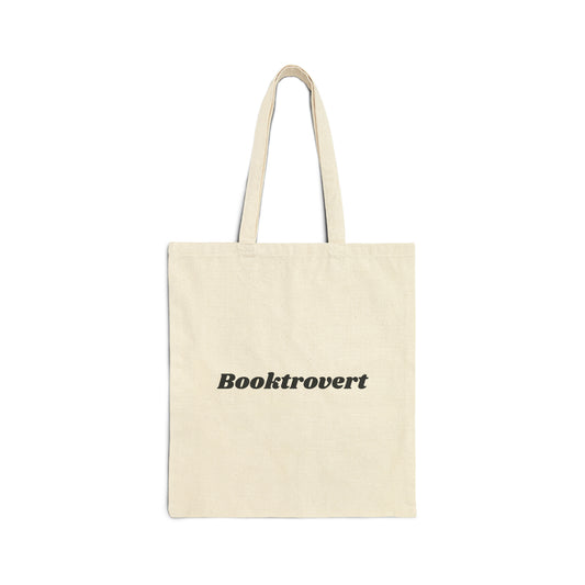 Booktrovert Black Tote Bag