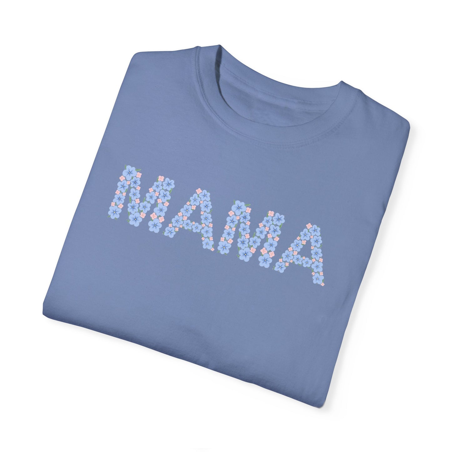 MAMA Floral Comfort Colors Tee