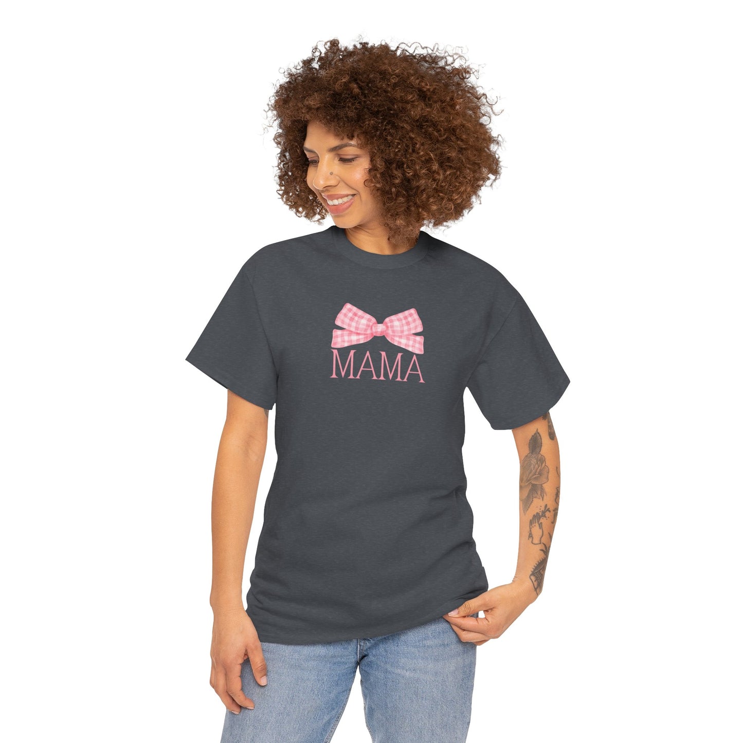 Mama Pink Bow Unisex Tee