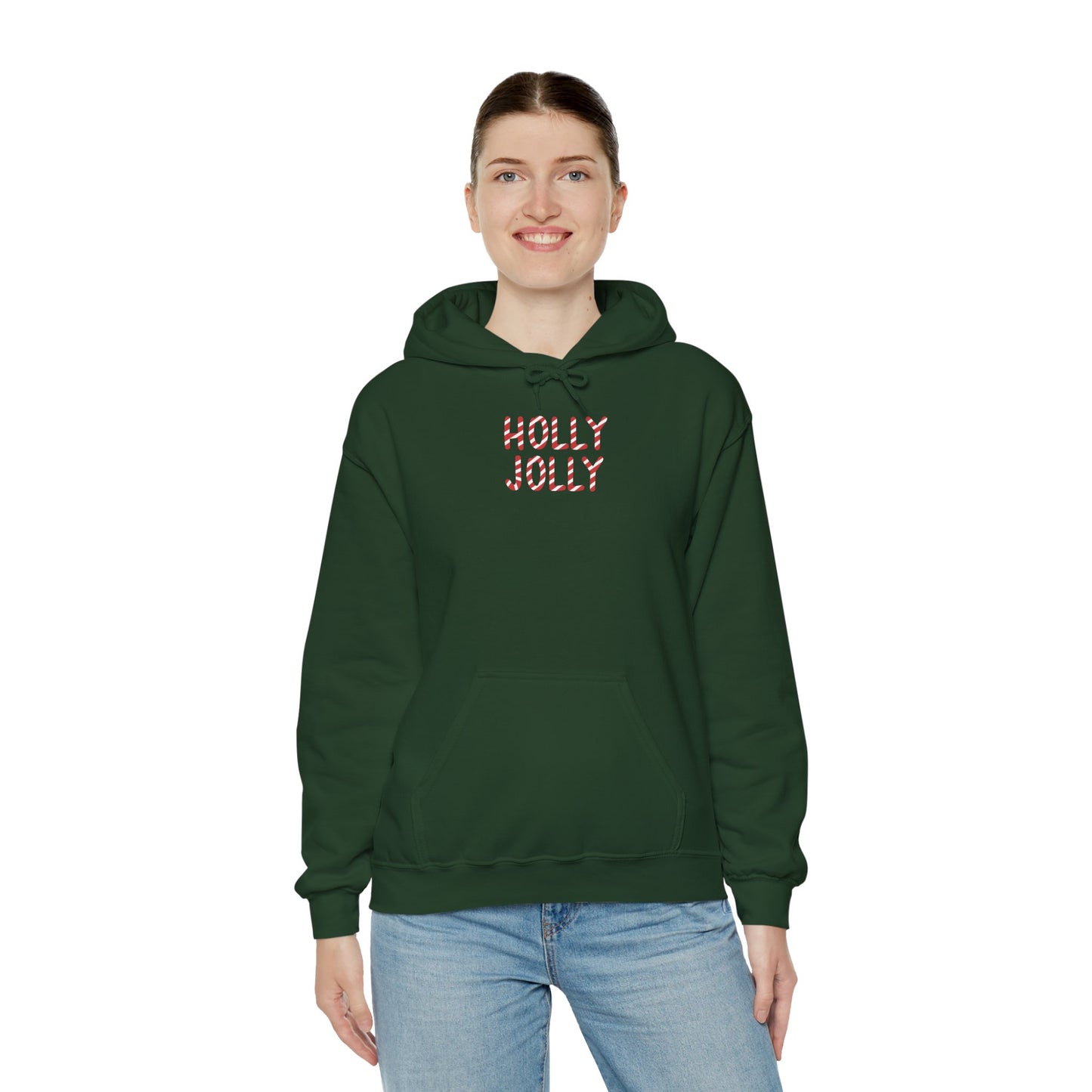 Holly Jolly Candy Cane Unisex Hoodie