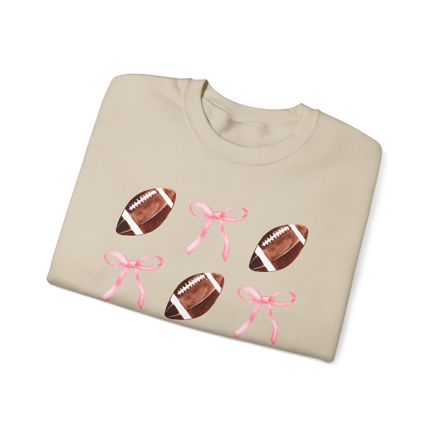 Football Bows Unisex Crewneck