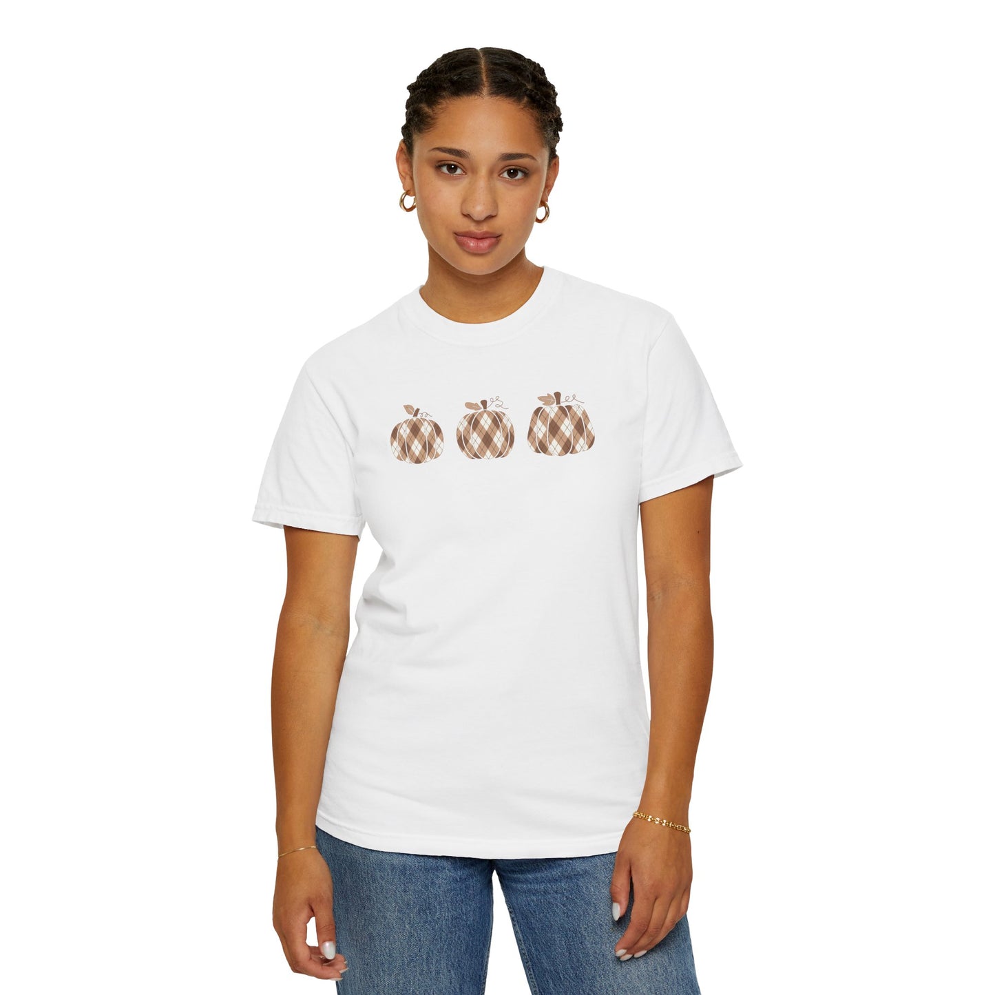 Plaid Pumpkins Comfort Colors Tee