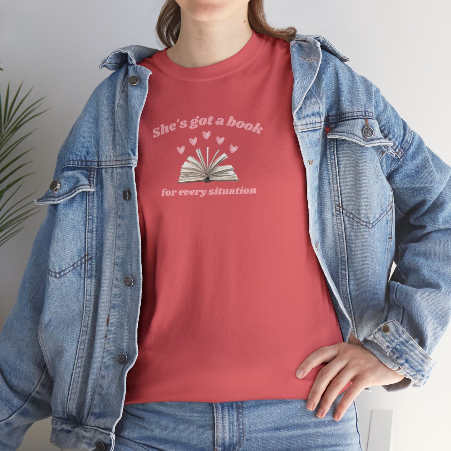 She's Got a Book for Every Situation Unisex Tee