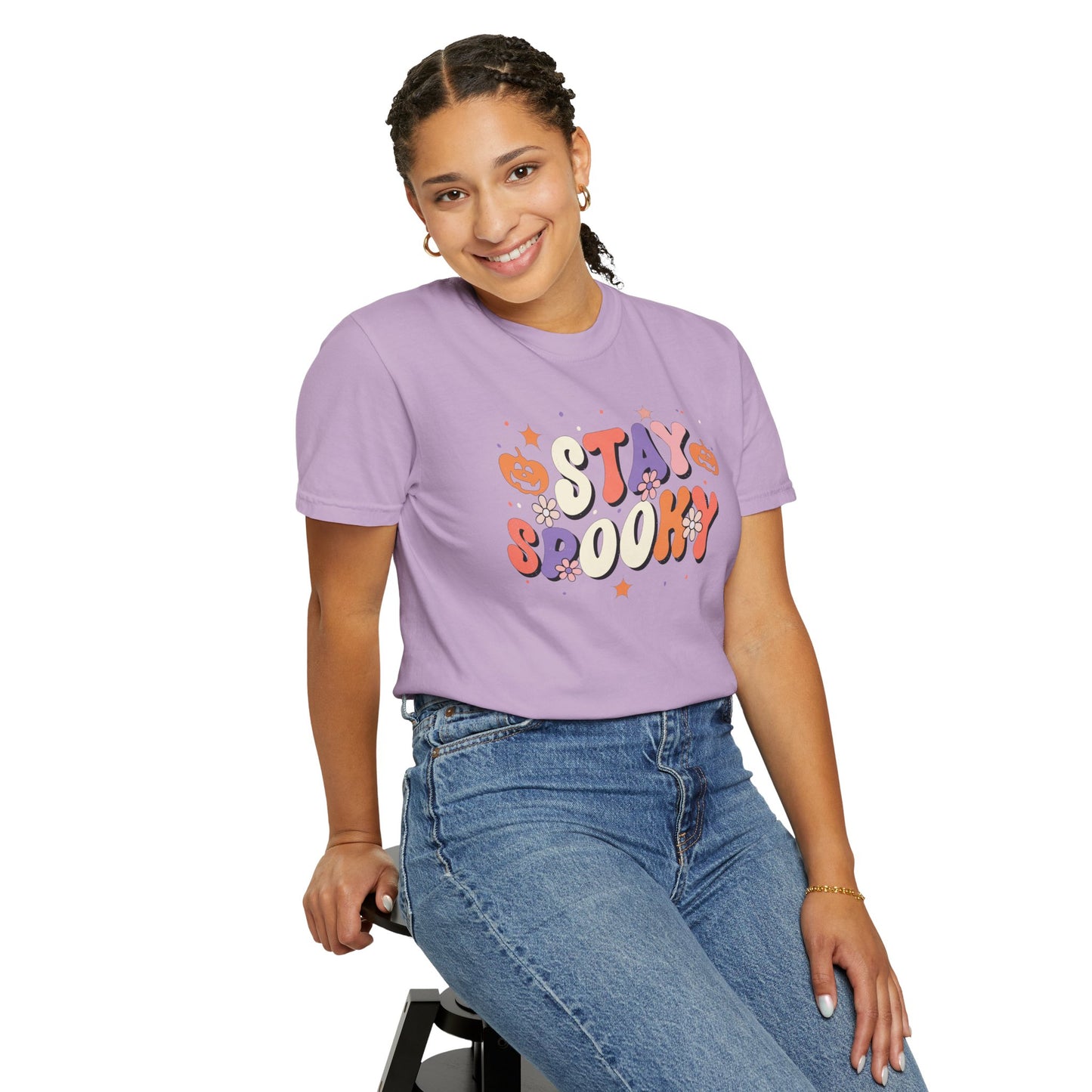 Stay Spooky Girly Comfort Colors Tee