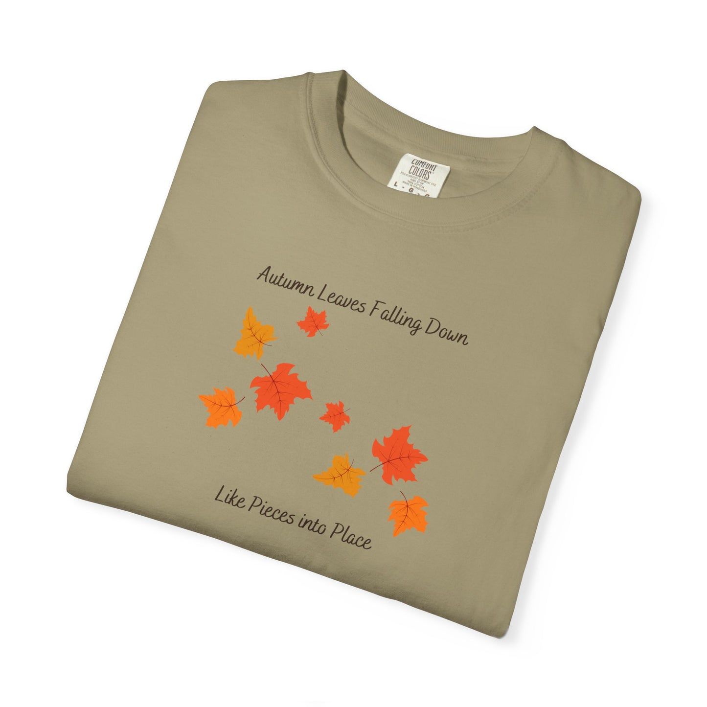 Autumn Leaves Falling Down Comfort Colors Tee