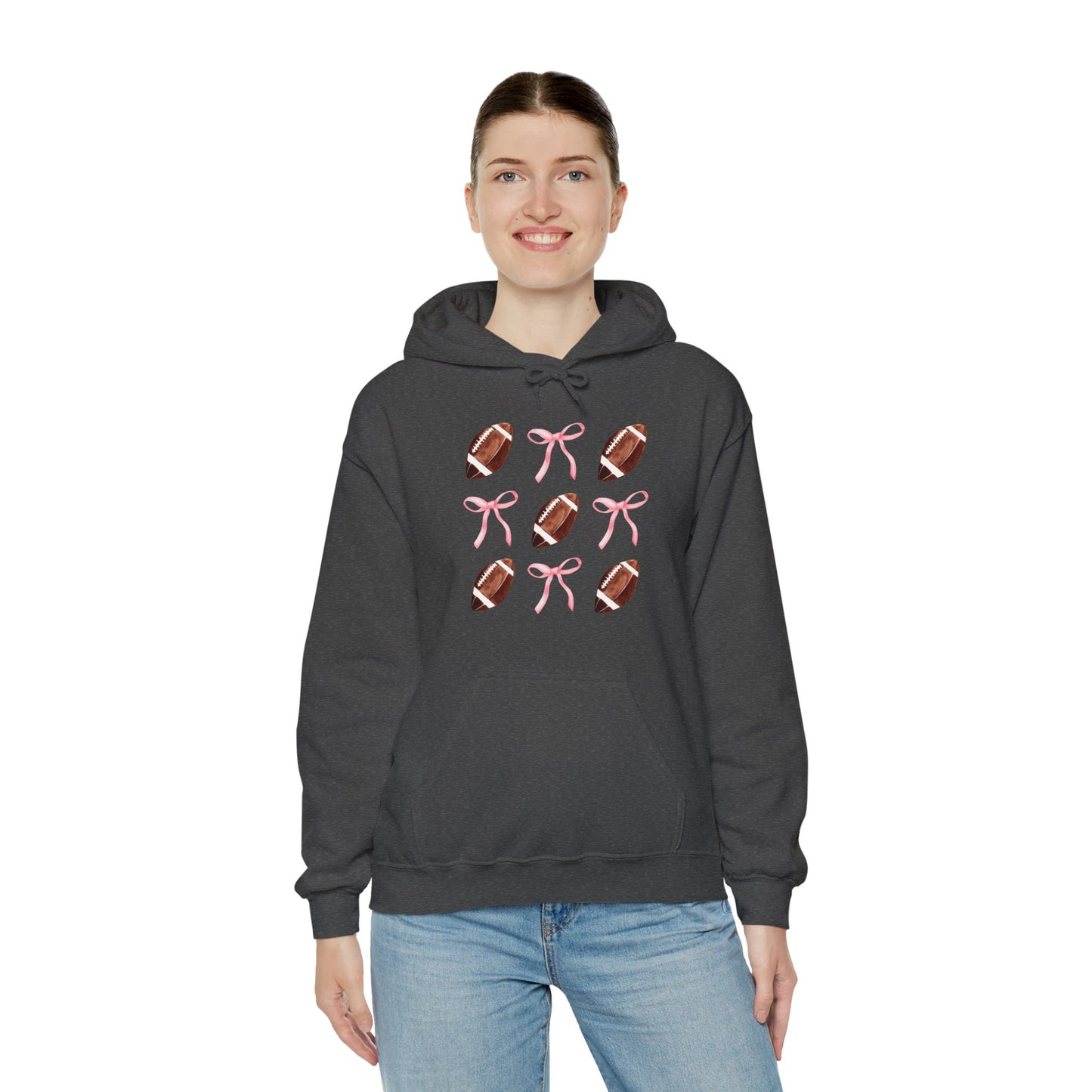 Football Bows Unisex Hoodie