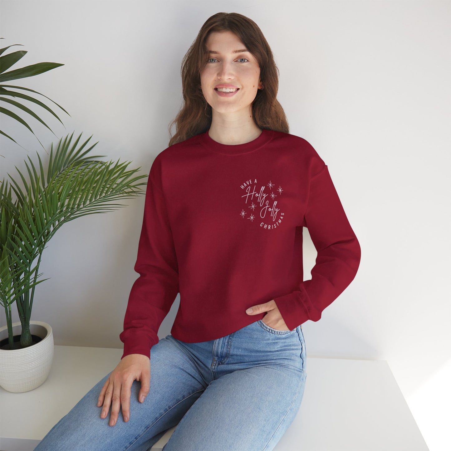 Holly Jolly Christmas Unisex Crewneck