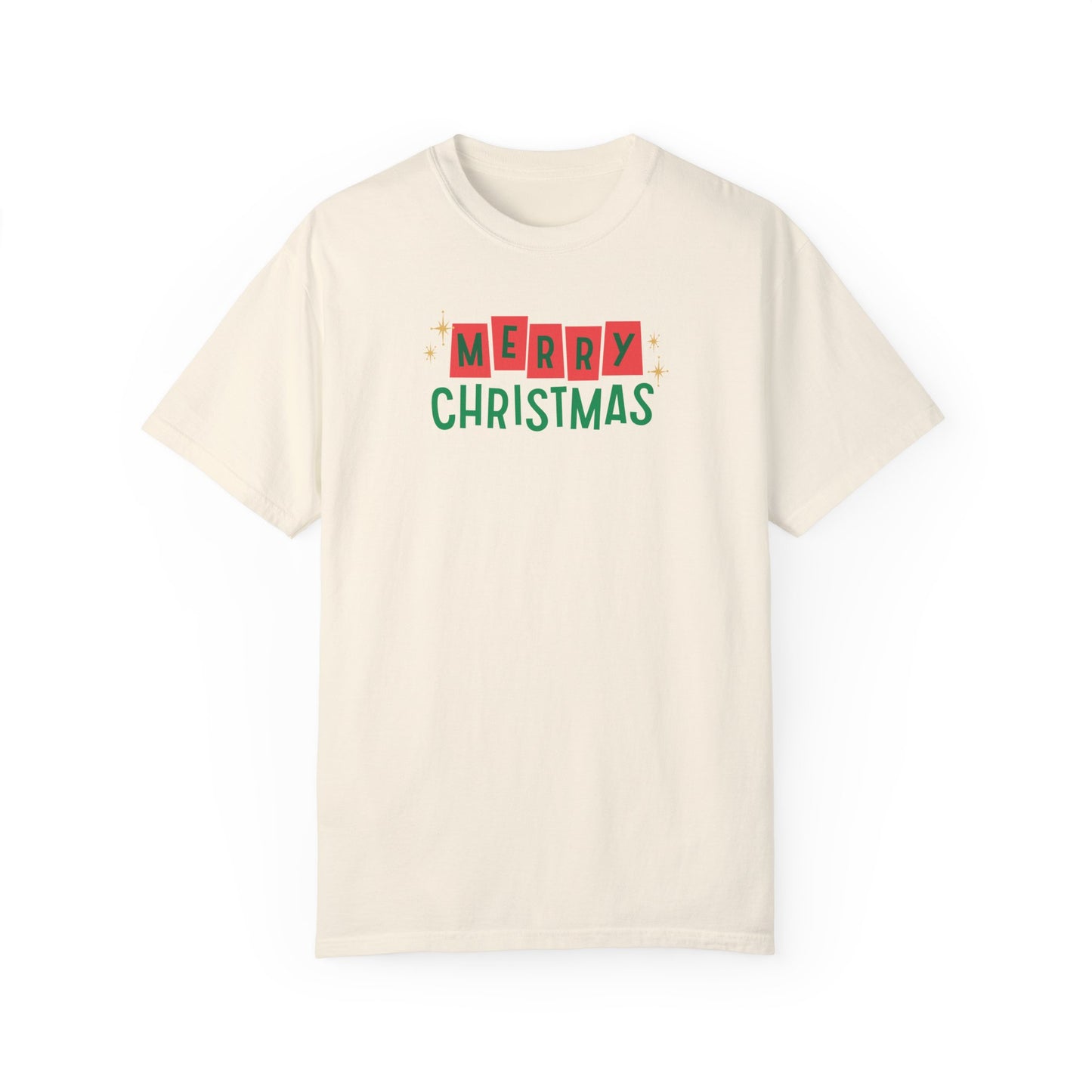 Retro Merry Christmas Comfort Colors Tee