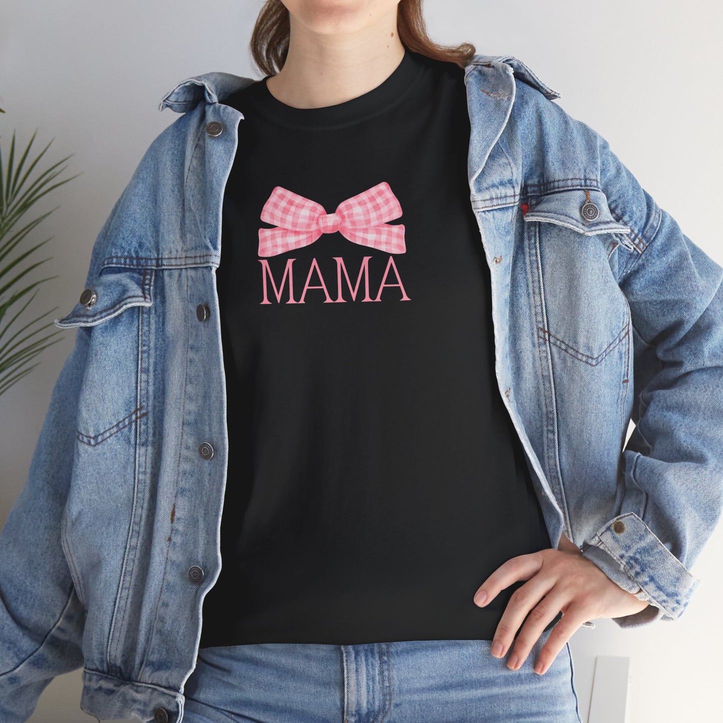 Mama Pink Bow Unisex Tee