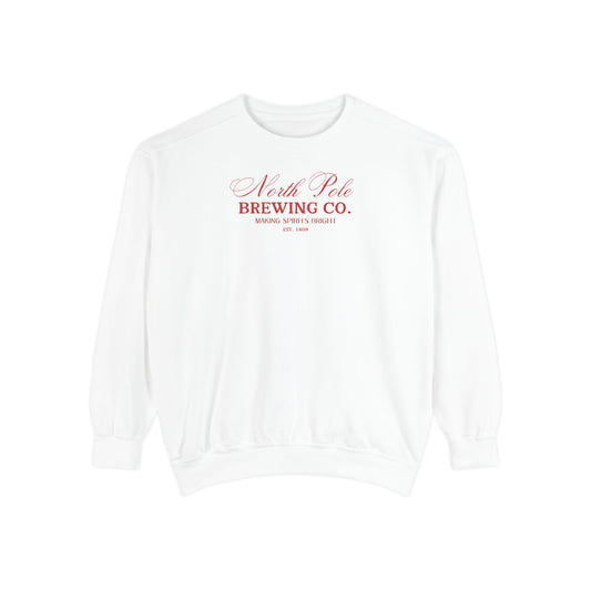 North Pole Brewing Co Red Comfort Colors Sweatshirt