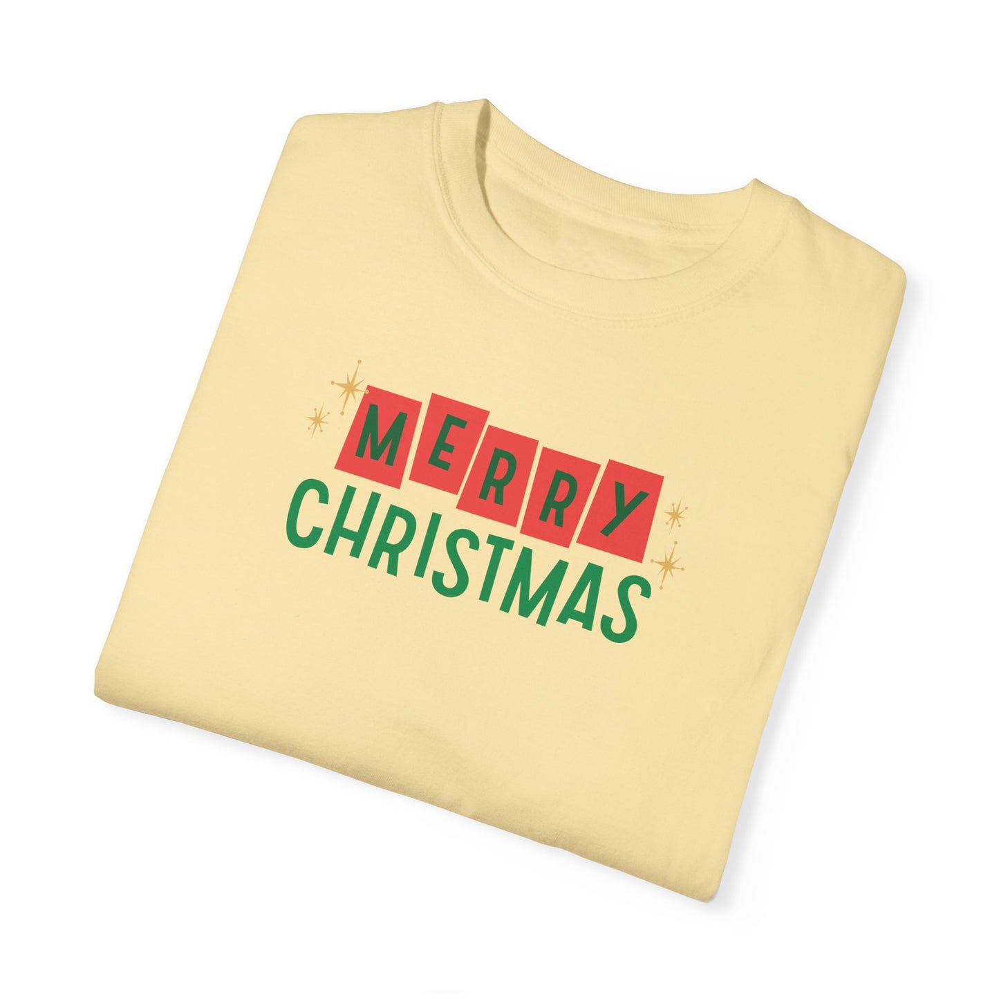 Retro Merry Christmas Comfort Colors Tee