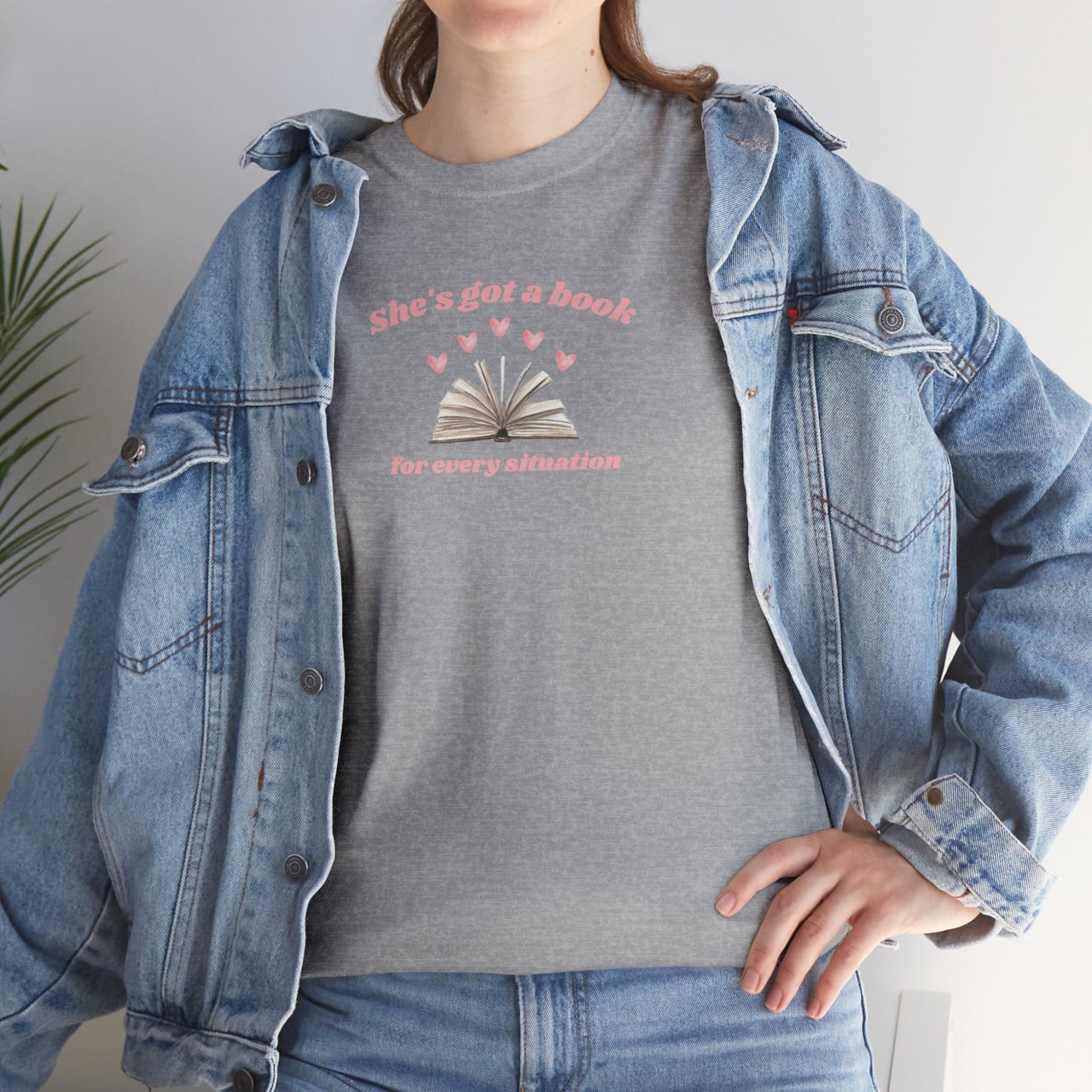 She's Got a Book for Every Situation Unisex Tee