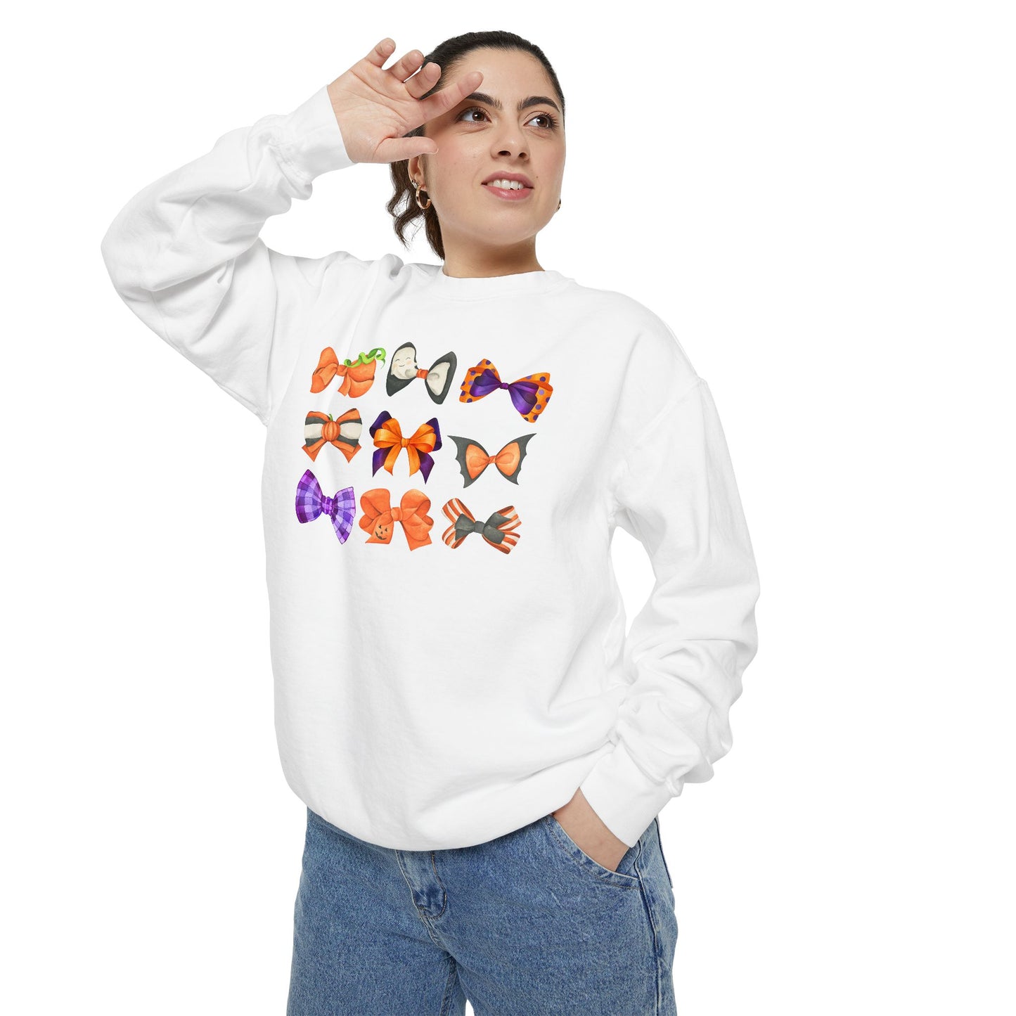 Halloween Bows Comfort Colors Sweatshirt