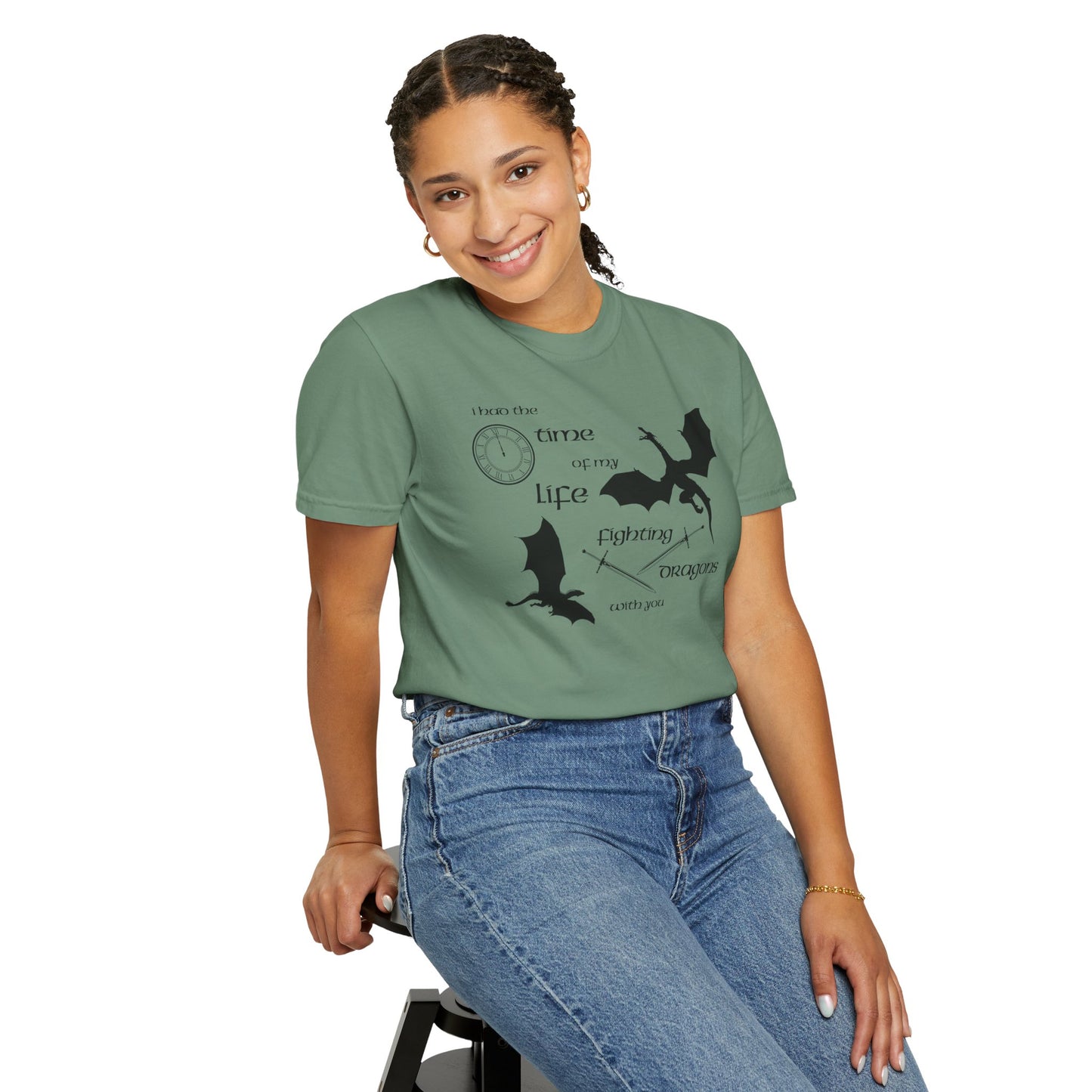Fighting Dragons With You Comfort Colors Tee