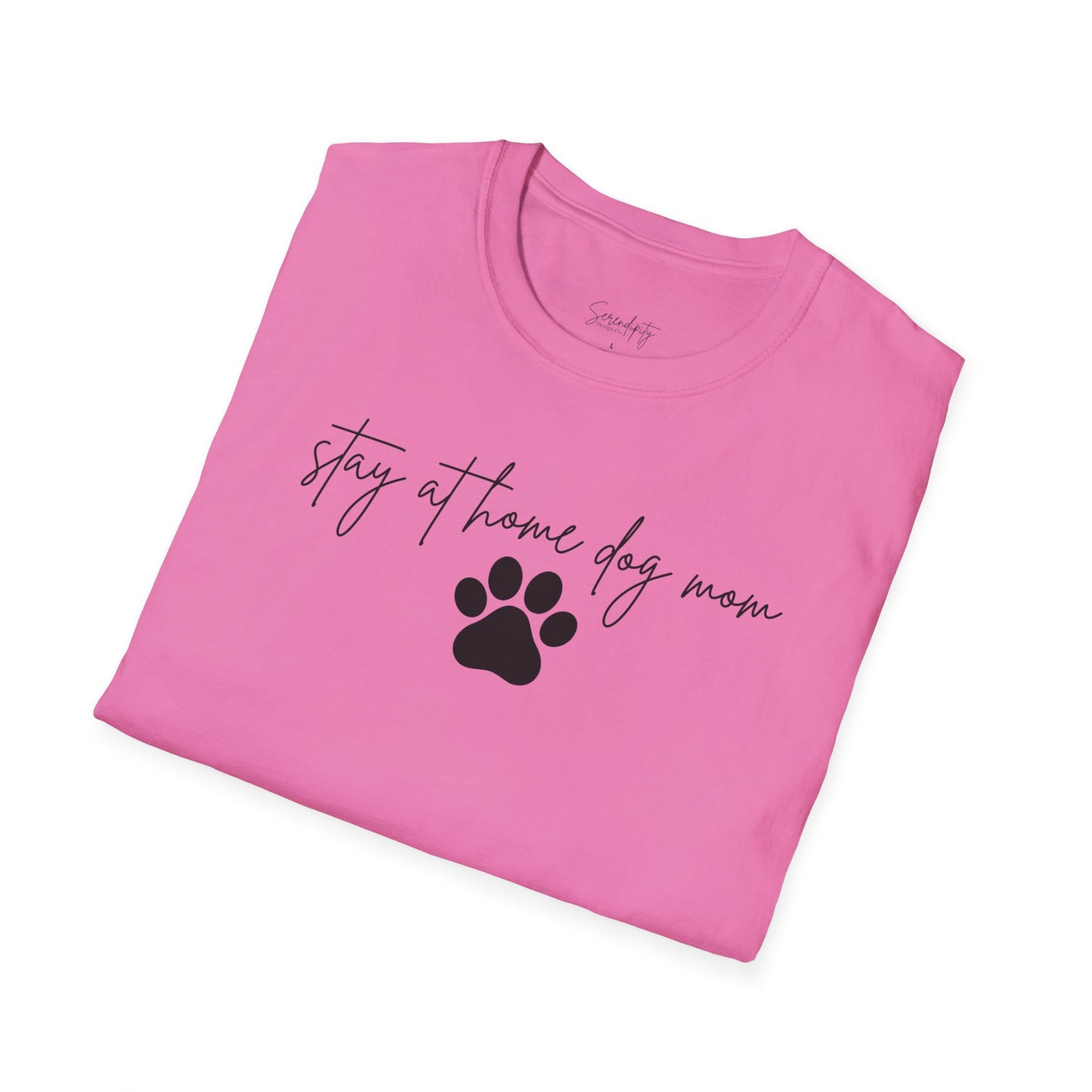 Stay At Home Dog Mom Soft Style Tee