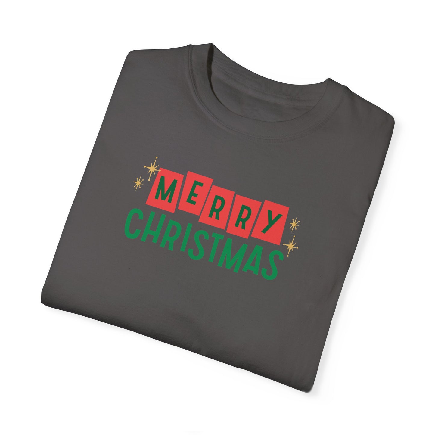 Retro Merry Christmas Comfort Colors Tee