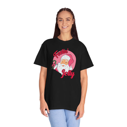 Feelin' Jolly Santa Comfort Colors Tee