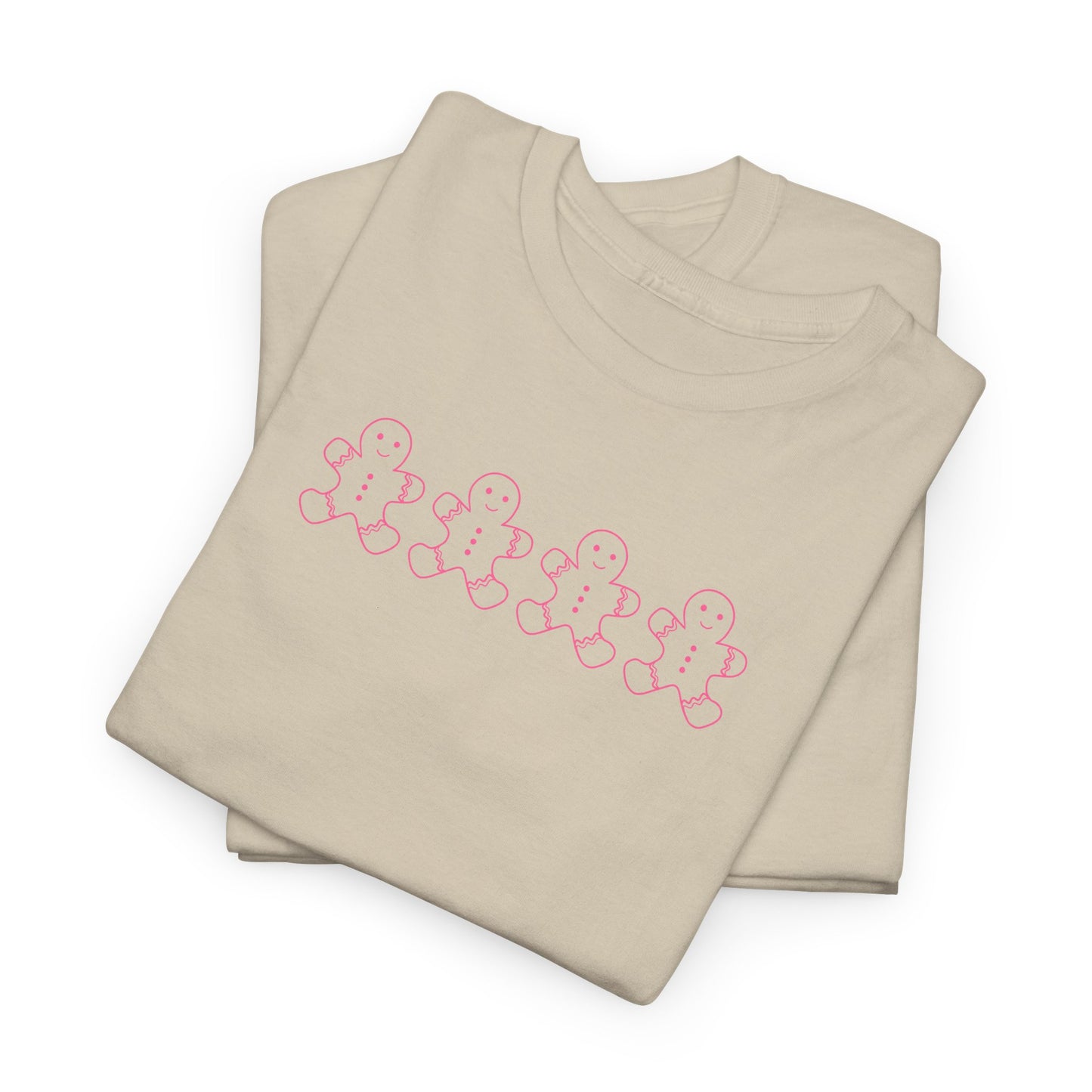 Pink Gingerbread Men Unisex Tee