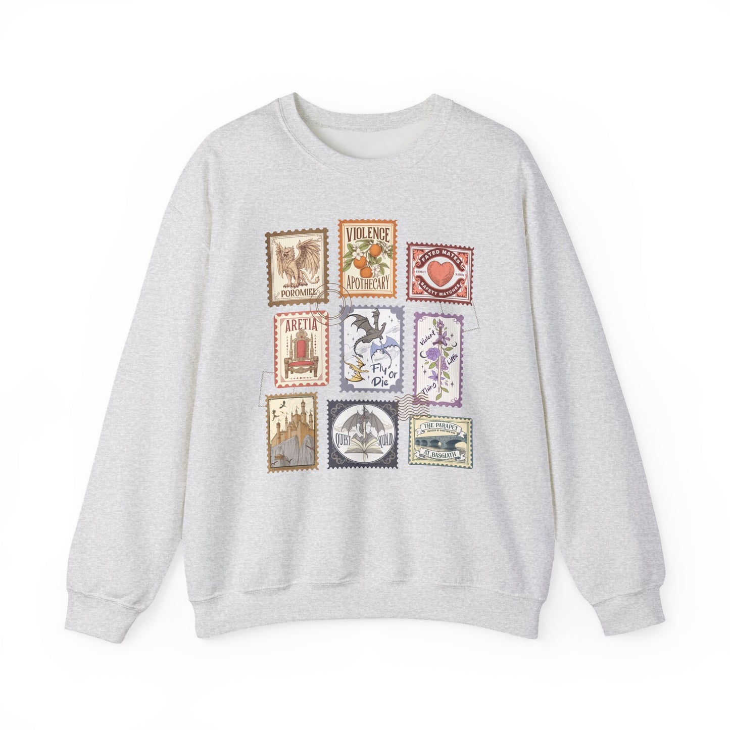 Fourth Wing Stamps Crewneck Sweatshirt