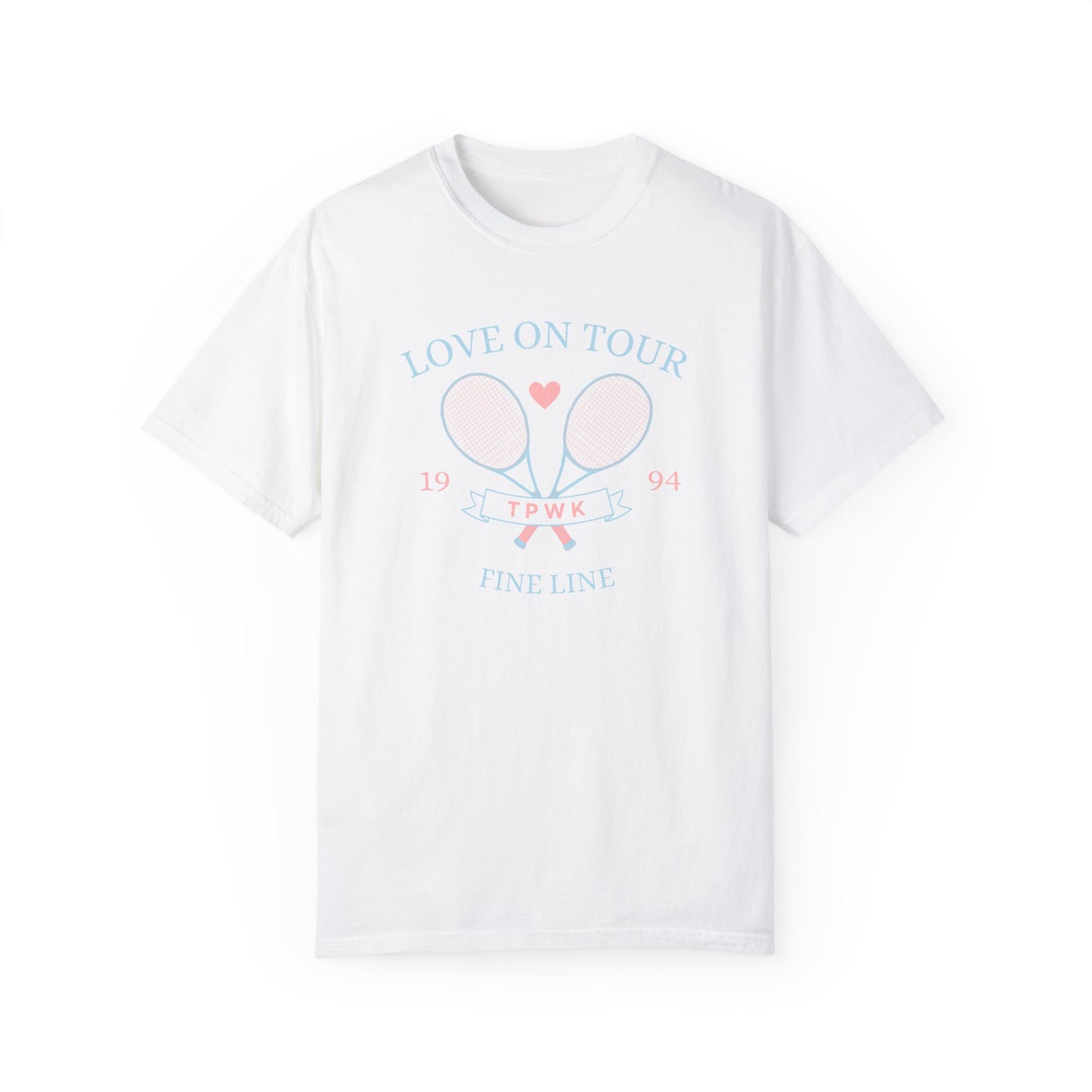 Love On Tour Tennis Club Comfort Colors Tee