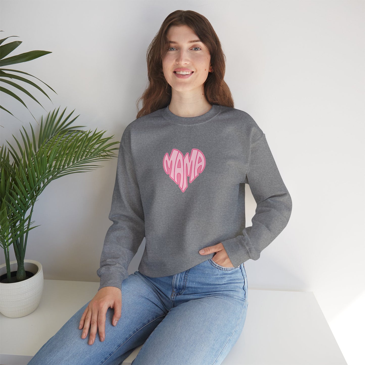 Mama Heart Unisex Crewneck