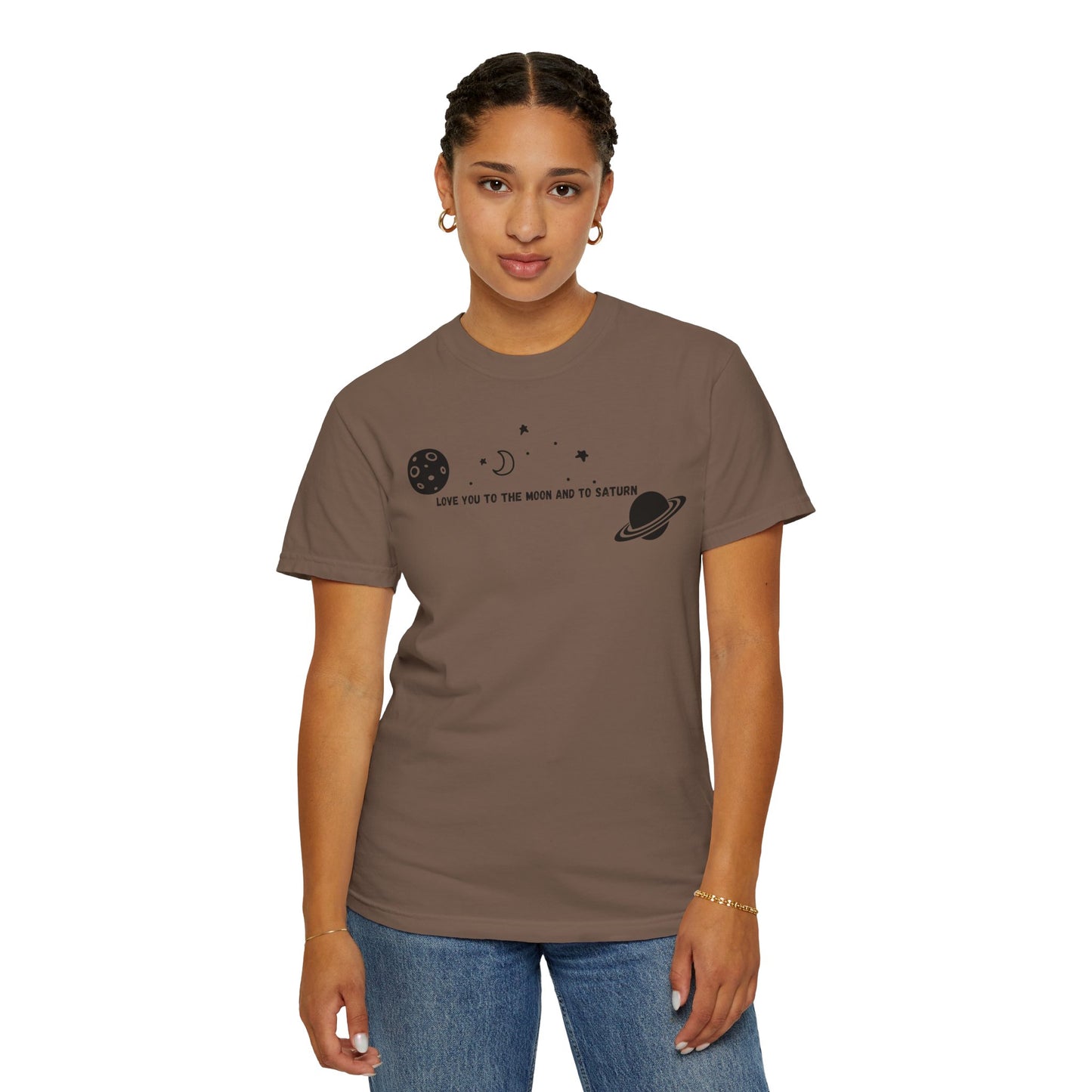 Love You to the Moon and to Saturn Comfort Colors Tee