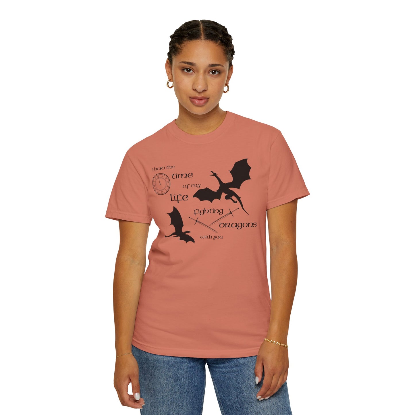 Fighting Dragons With You Comfort Colors Tee