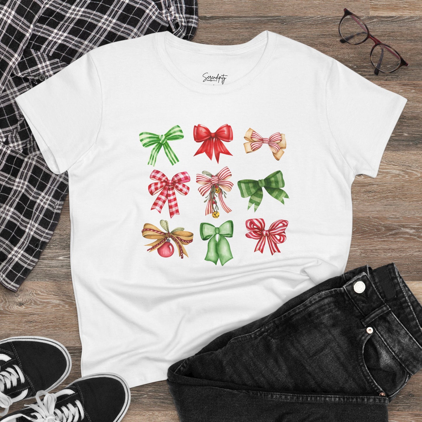 Christmas Bows Baby Tee