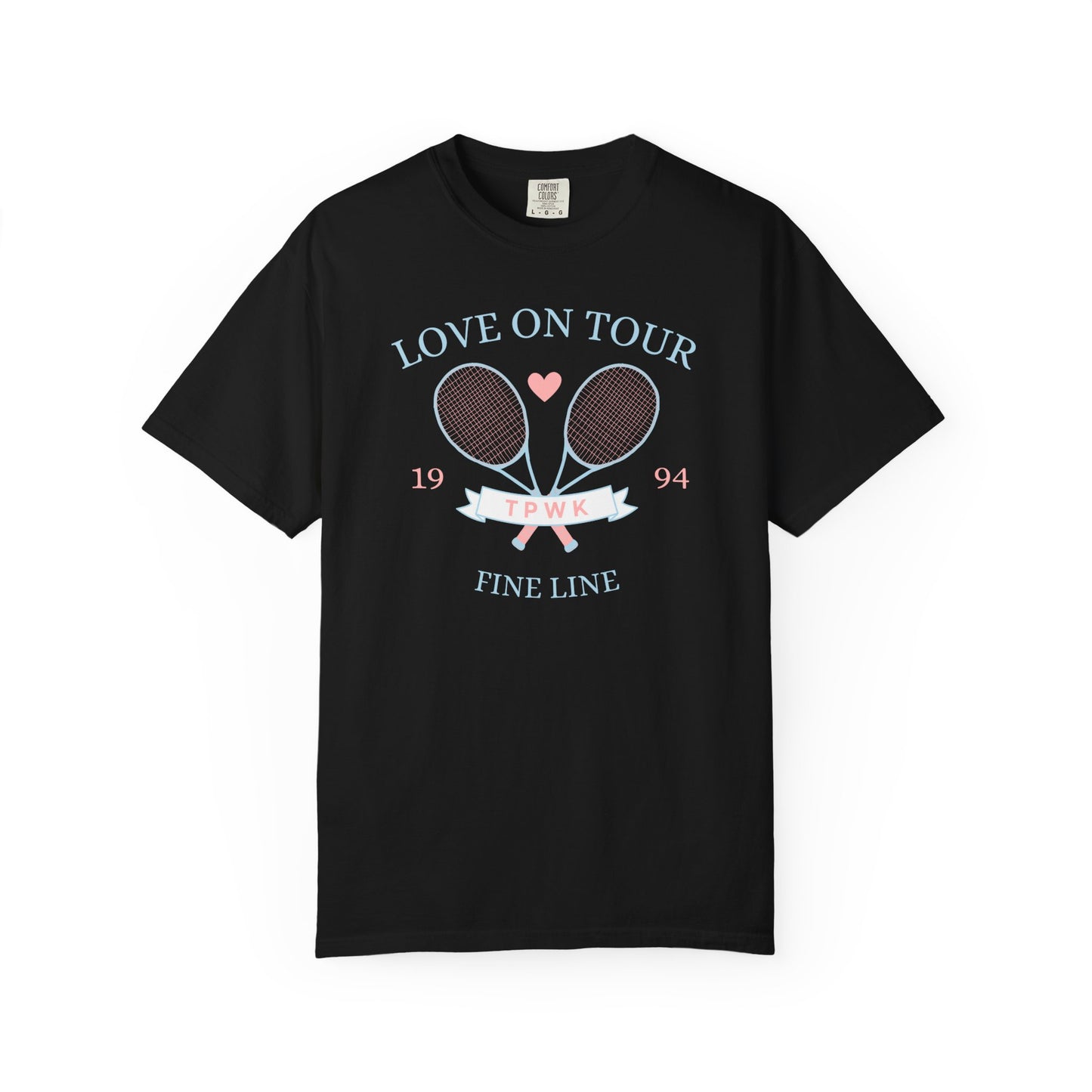 Love On Tour Tennis Club Comfort Colors Tee