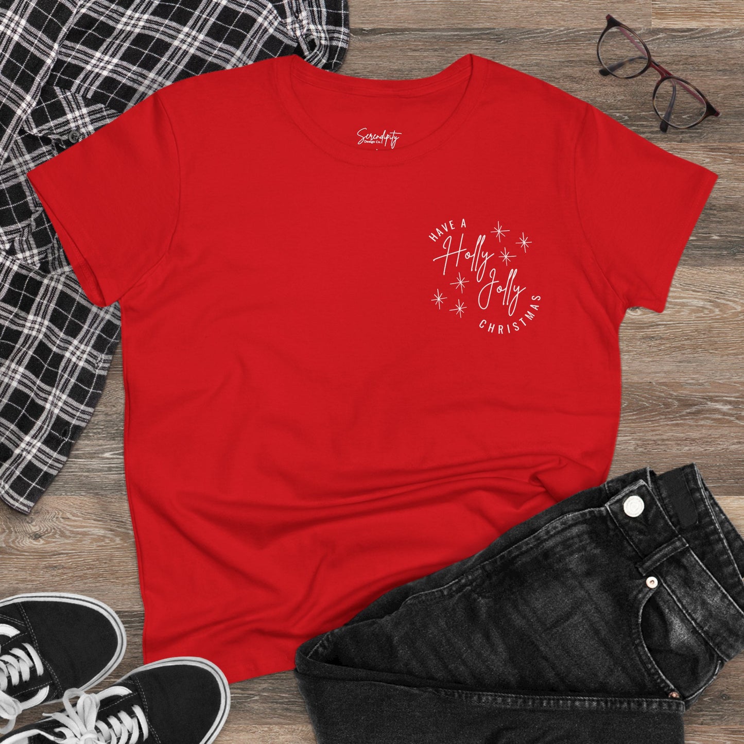 Holly Jolly Christmas Baby Tee