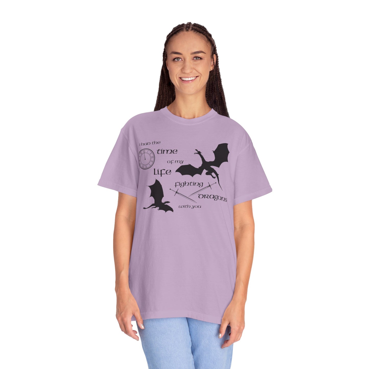 Fighting Dragons With You Comfort Colors Tee