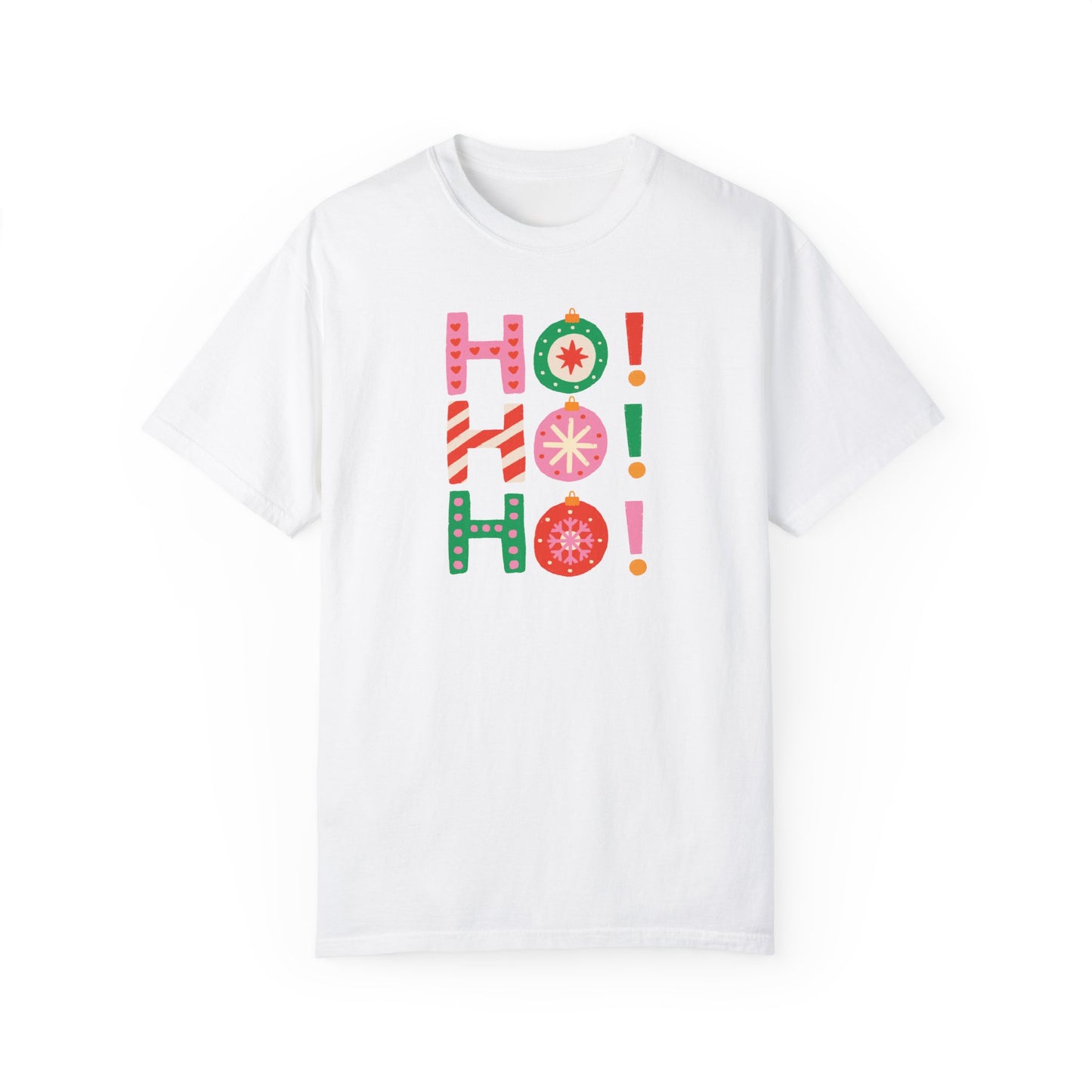 Ho Ho Ho Ornaments Comfort Colors Tee