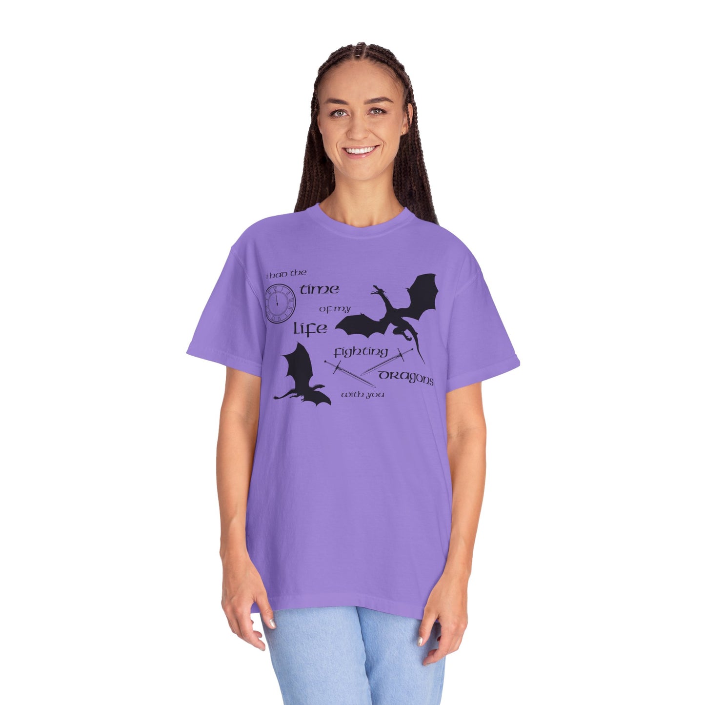 Fighting Dragons With You Comfort Colors Tee