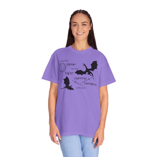 Fighting Dragons With You Comfort Colors Tee