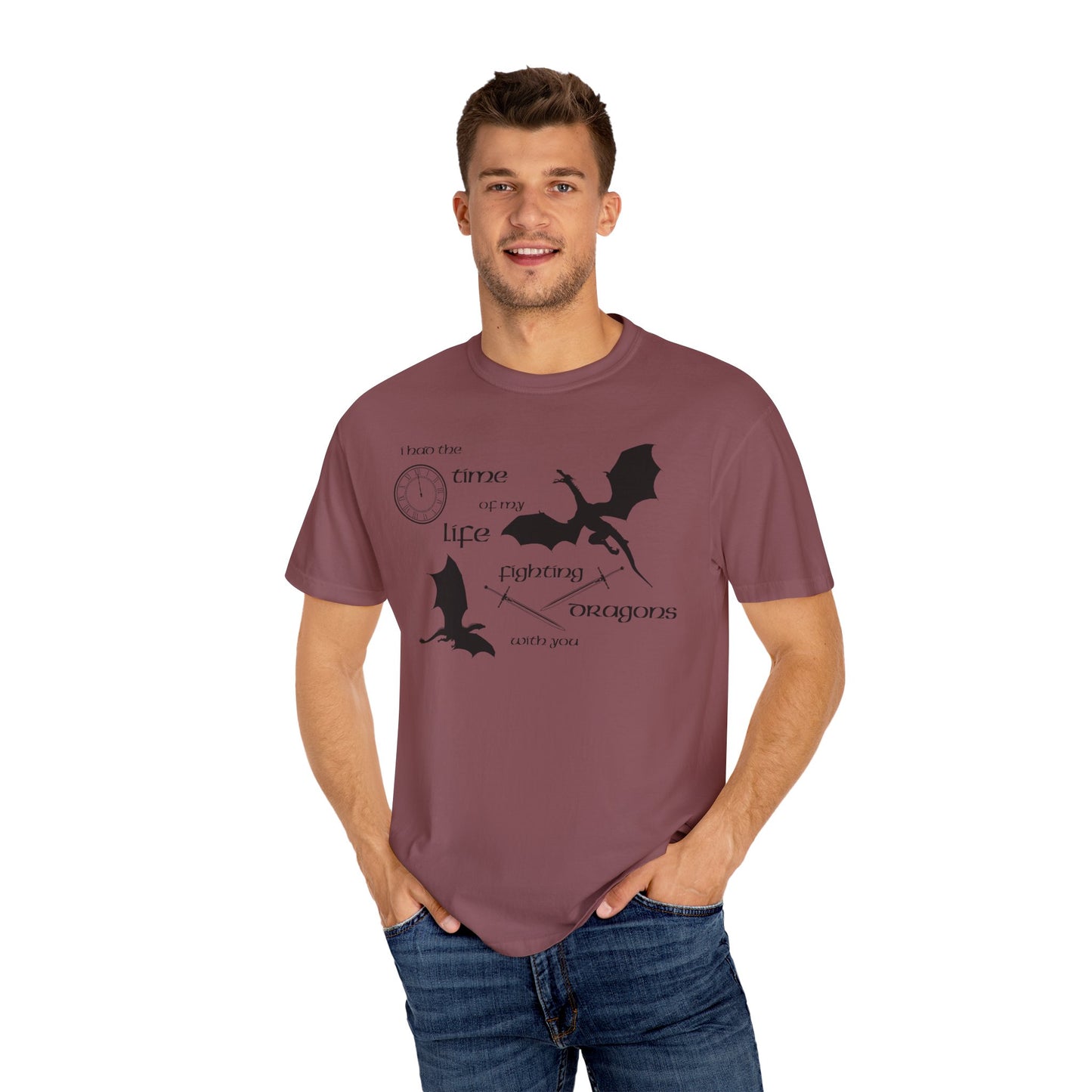 Fighting Dragons With You Comfort Colors Tee