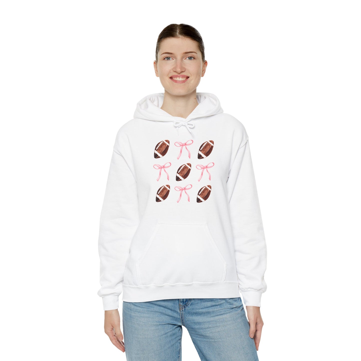 Football Bows Unisex Hoodie