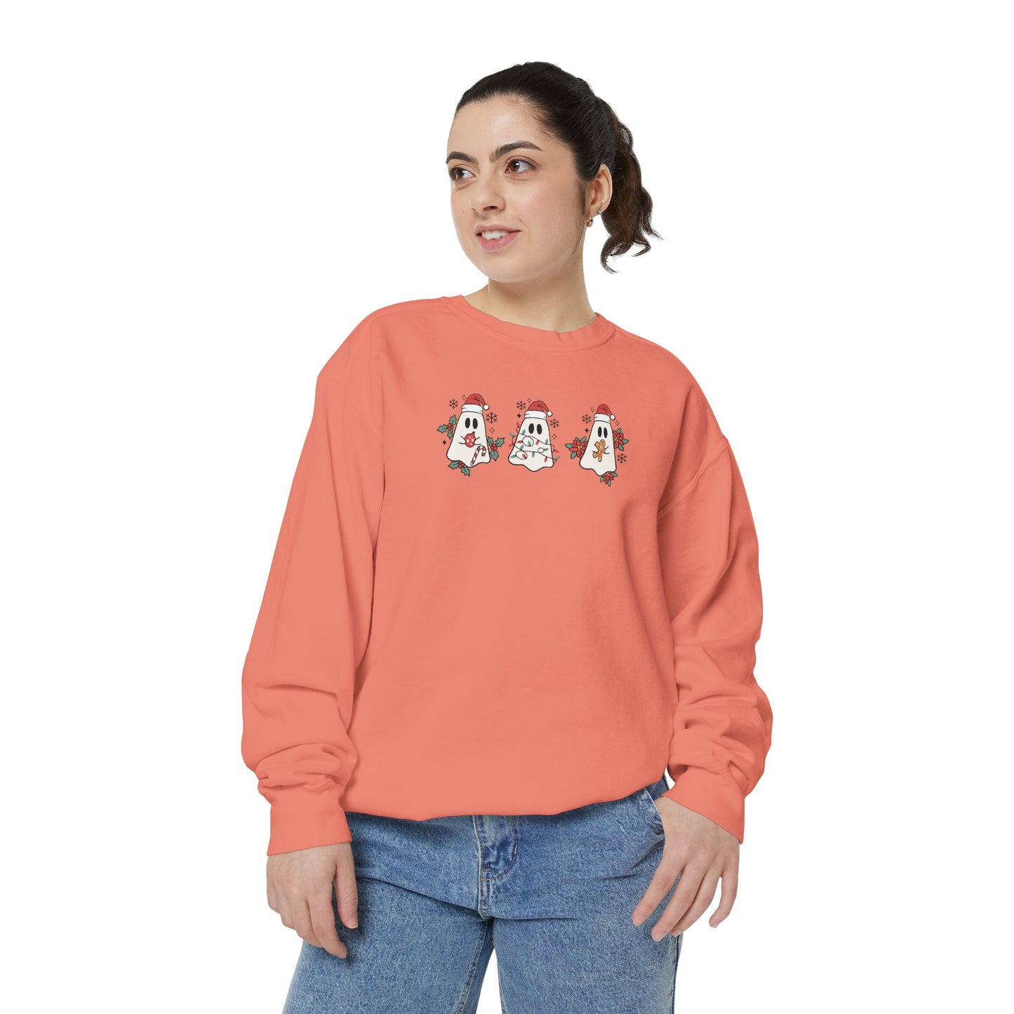 Christmas Ghosties Comfort Colors Sweatshirt