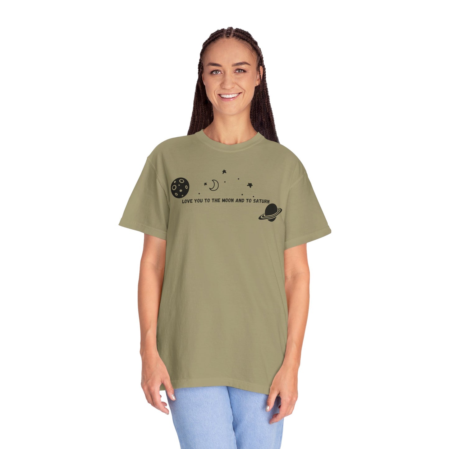 Love You to the Moon and to Saturn Comfort Colors Tee