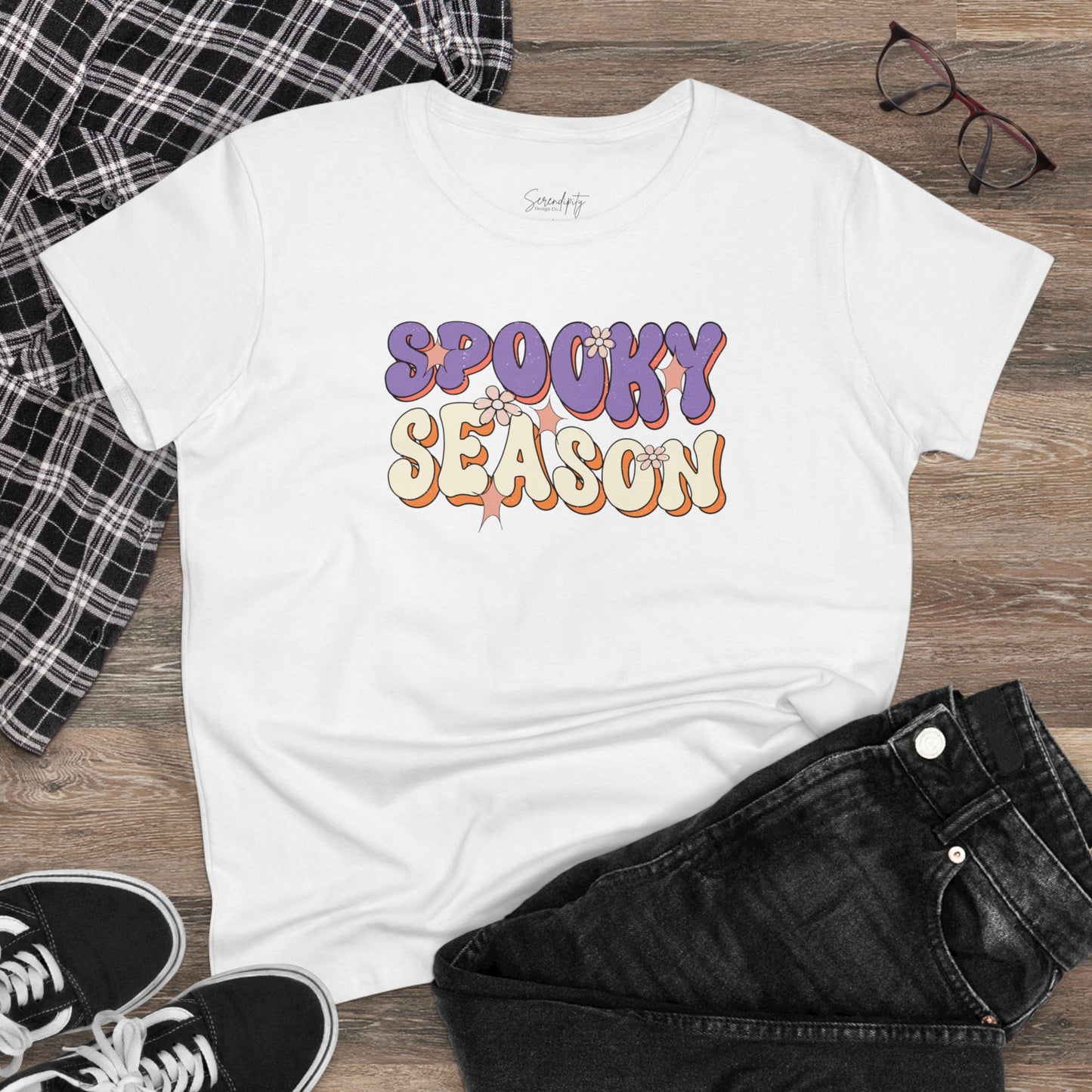 Spooky Season Girly Baby Tee