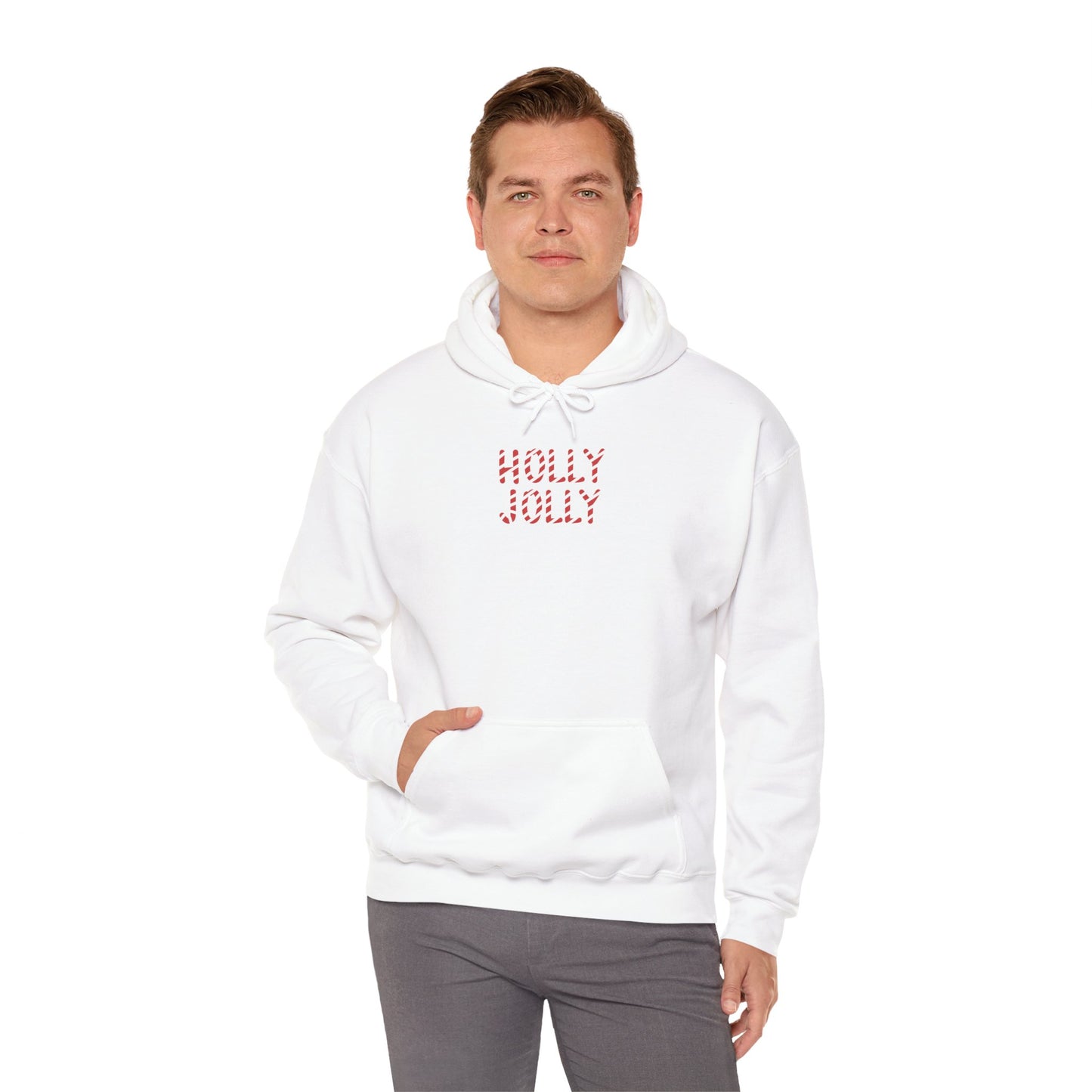 Holly Jolly Candy Cane Unisex Hoodie