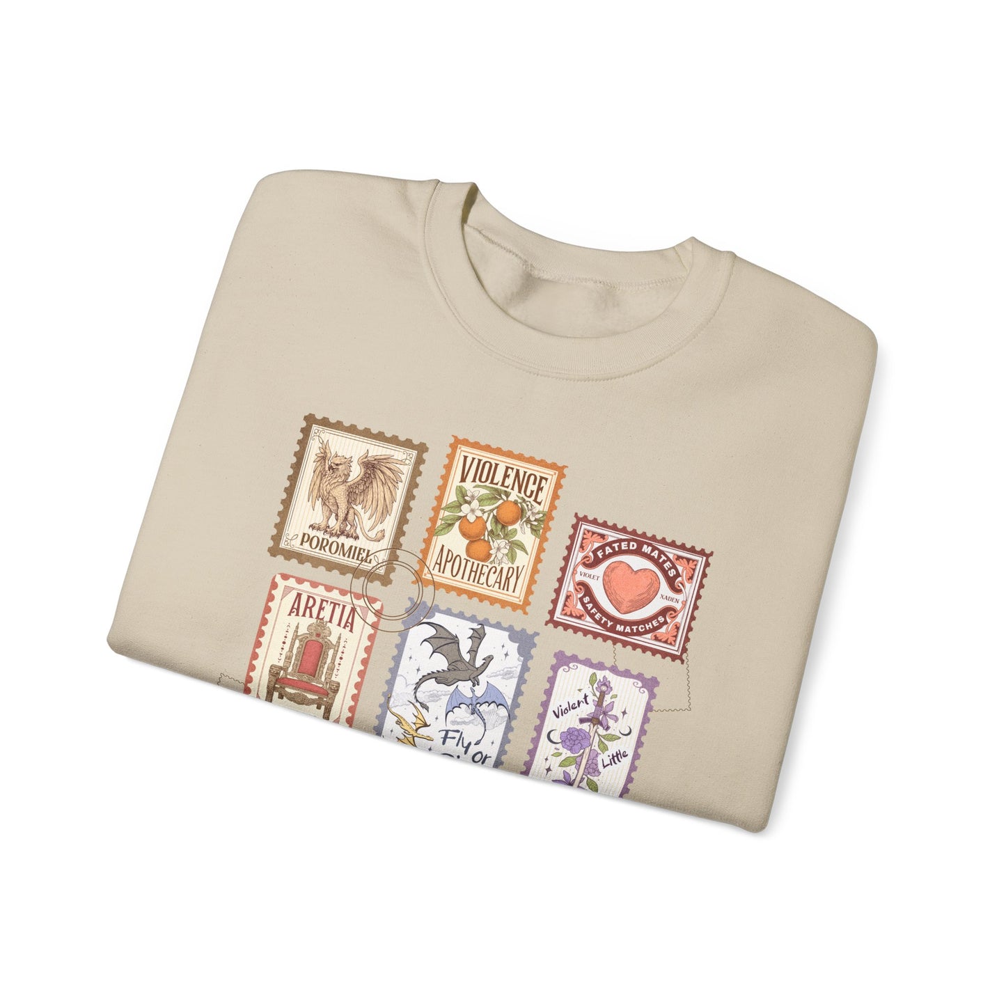 Fourth Wing Stamps Crewneck Sweatshirt