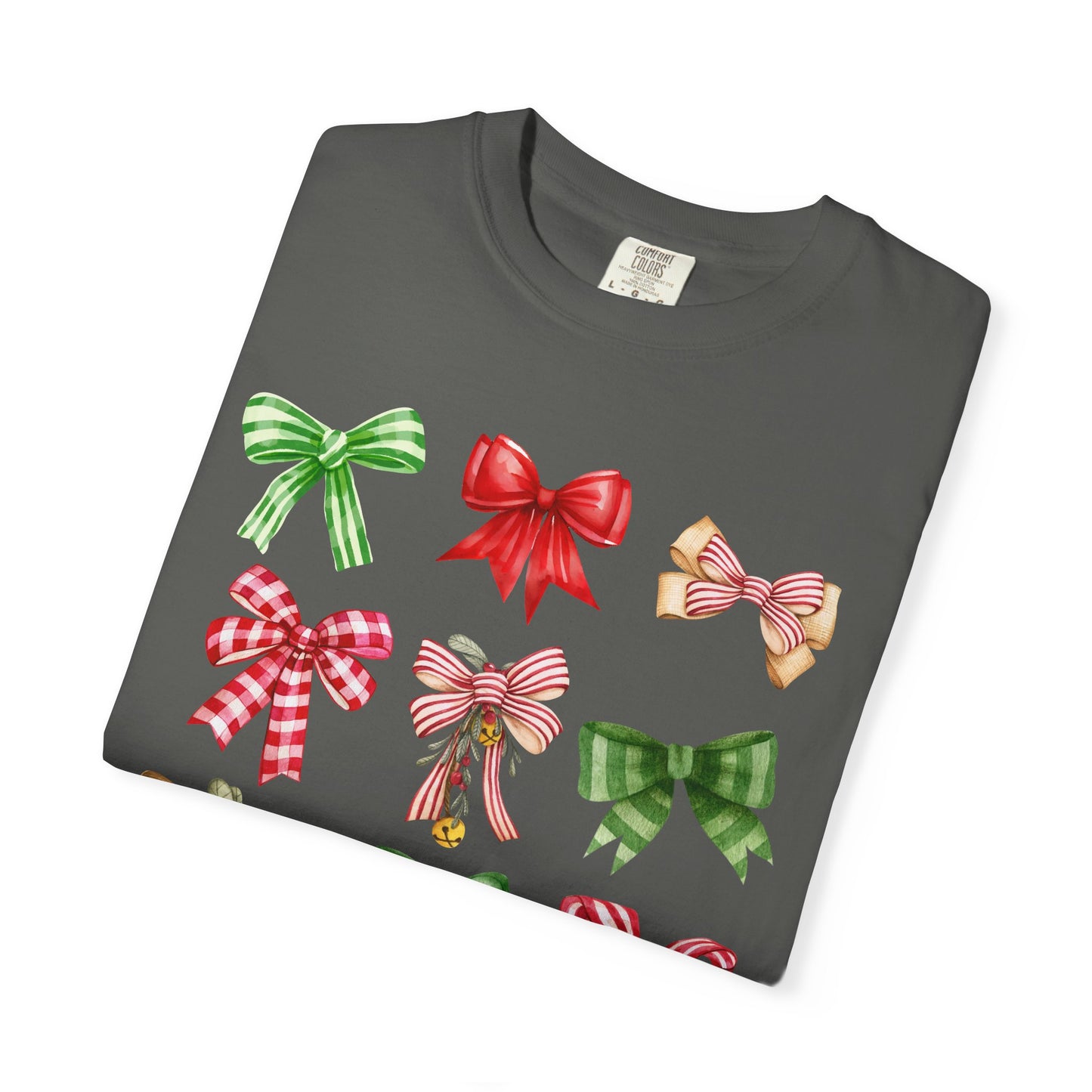 Christmas Bows Comfort Colors Tee