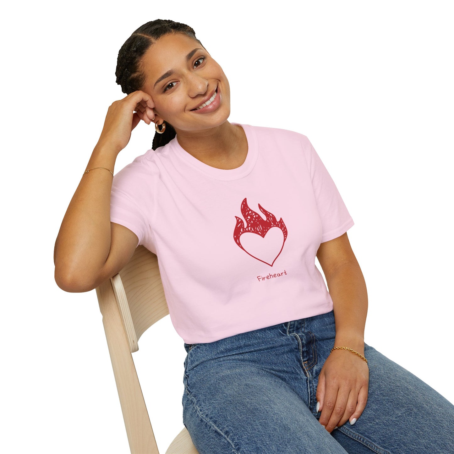 Fireheart Hand-drawn Soft Style Tee